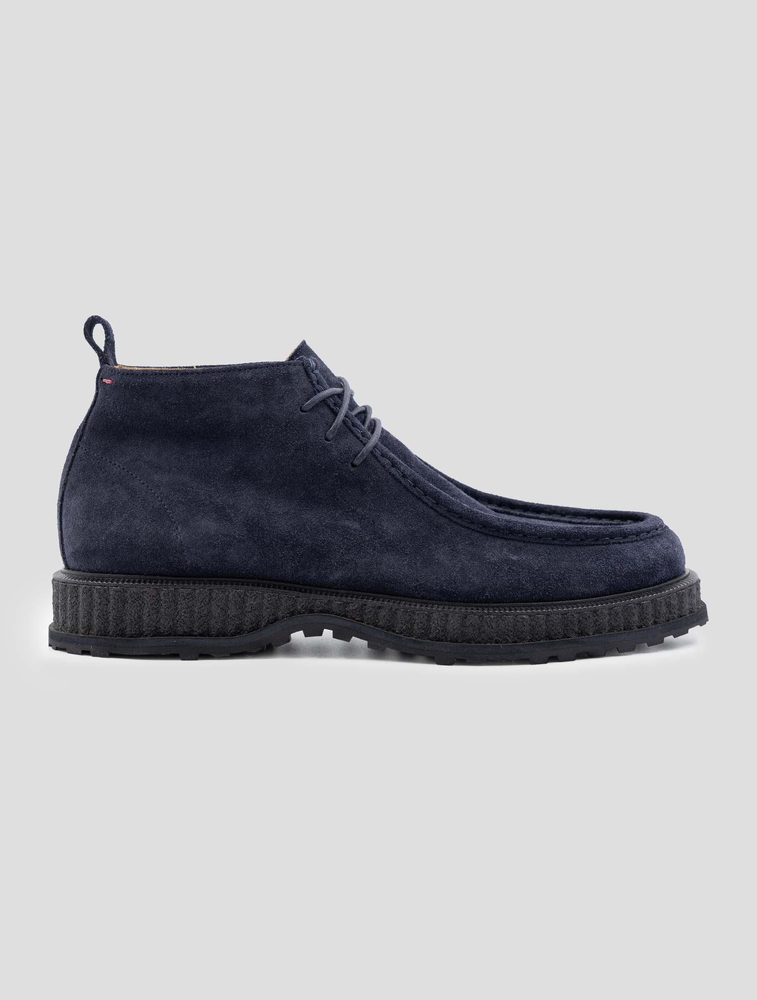 Kiton Blue Leather Suede Boots