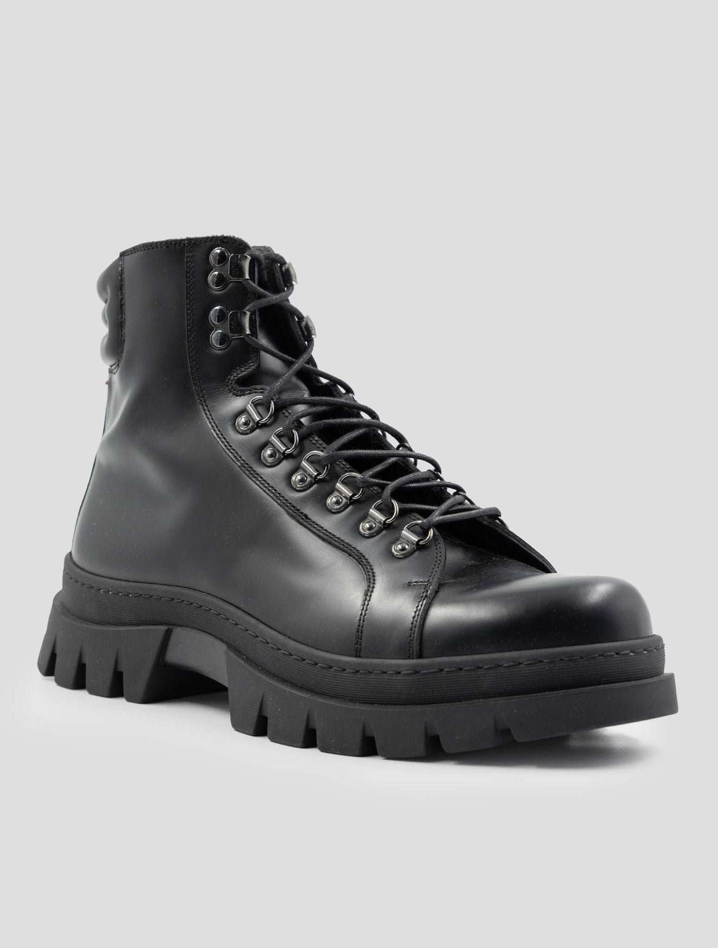 Kiton Black Leather Boots