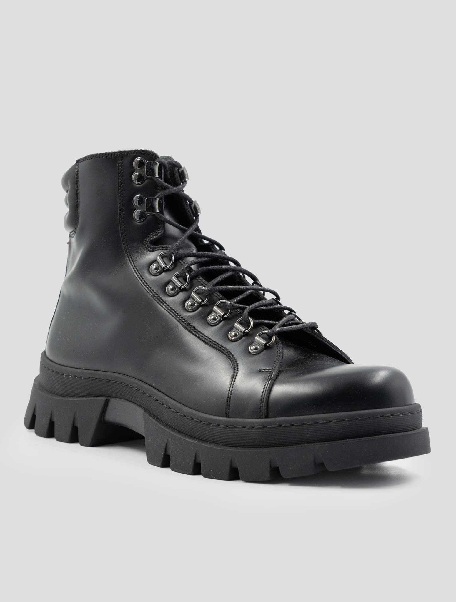 Kiton Black Leather Boots