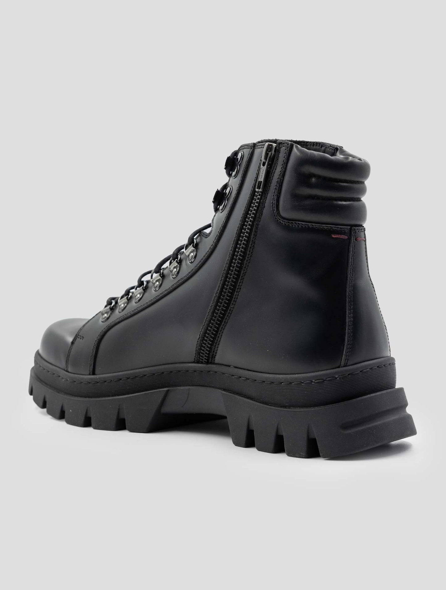 Kiton Black Leather Boots