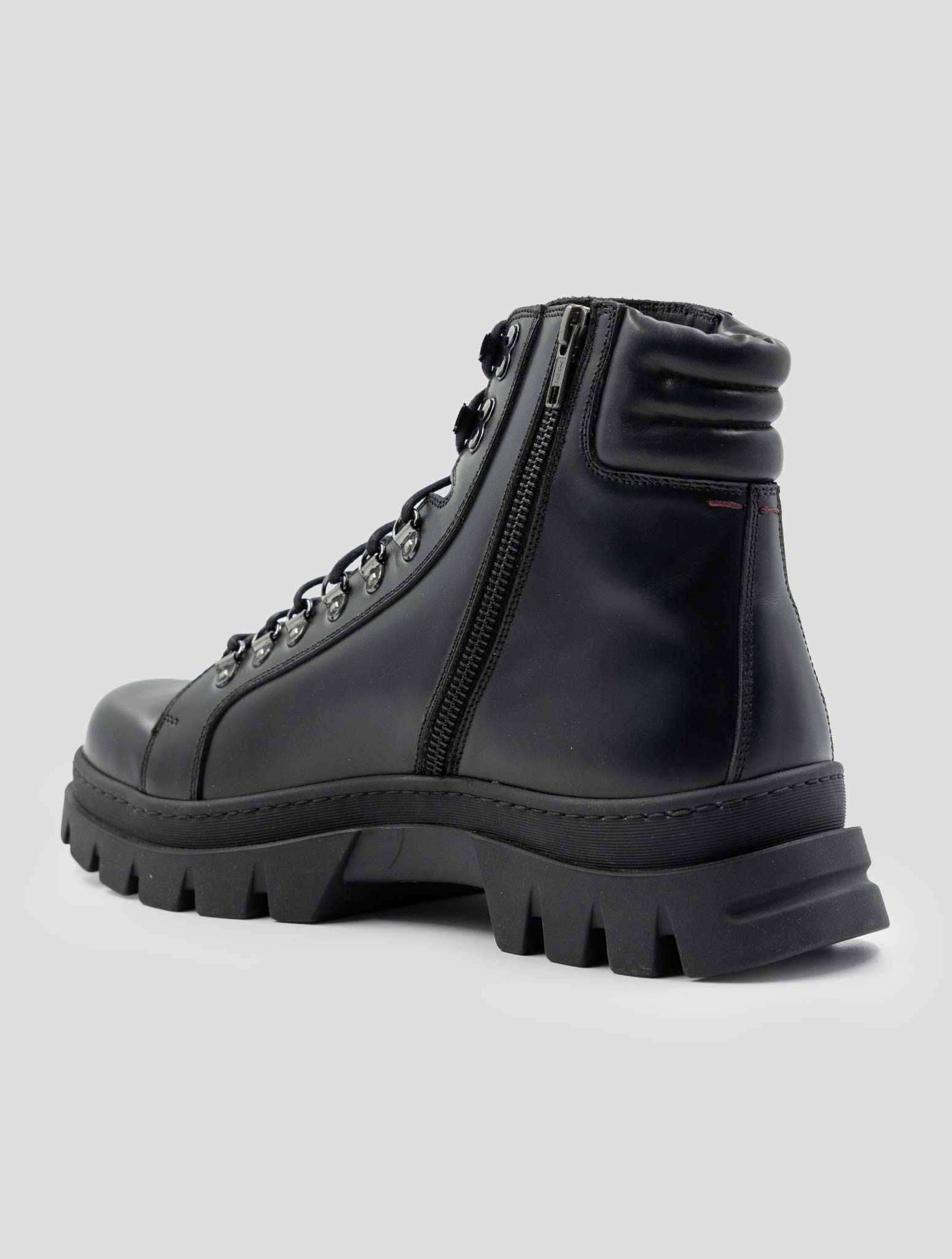 Kiton Black Leather Boots