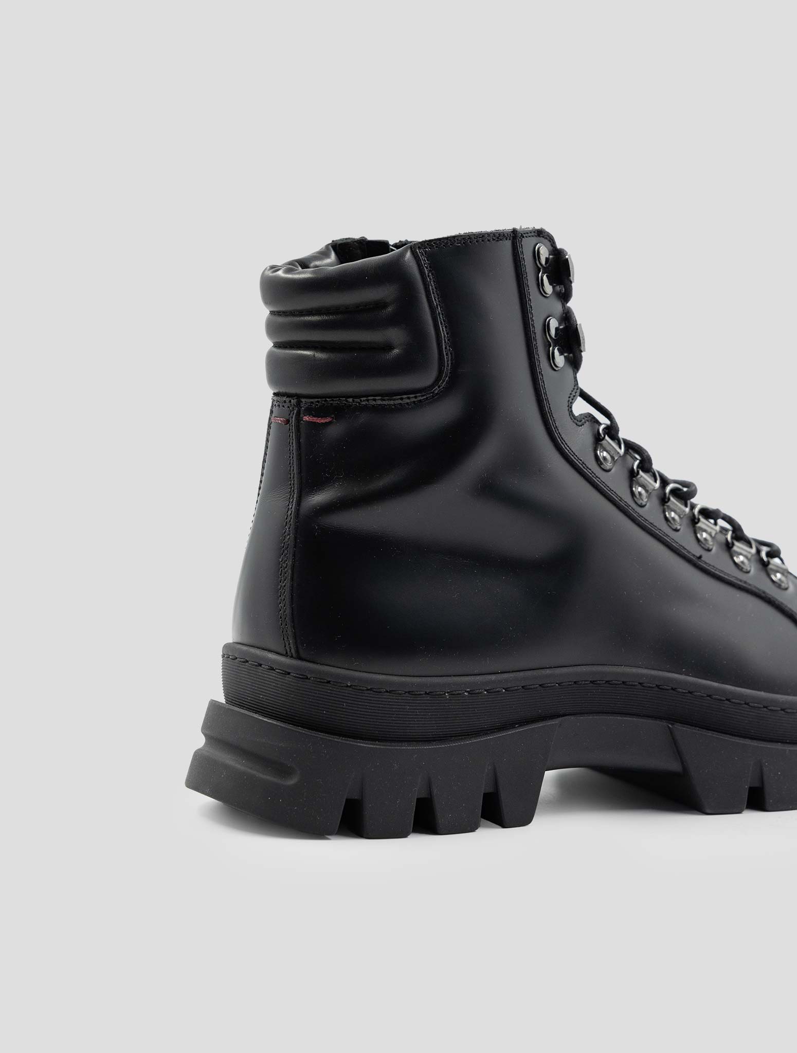 Kiton Black Leather Boots