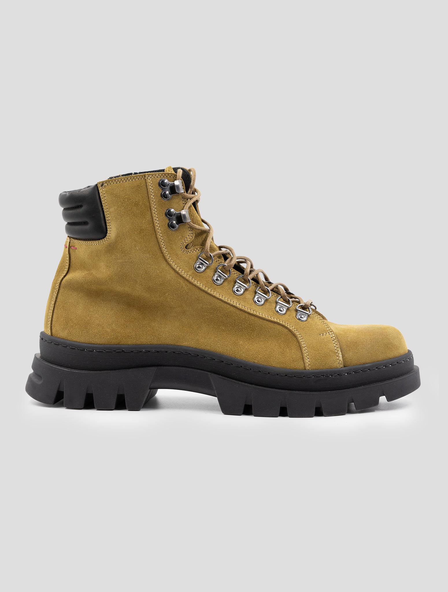 Kiton Beige Leather Suede Boots