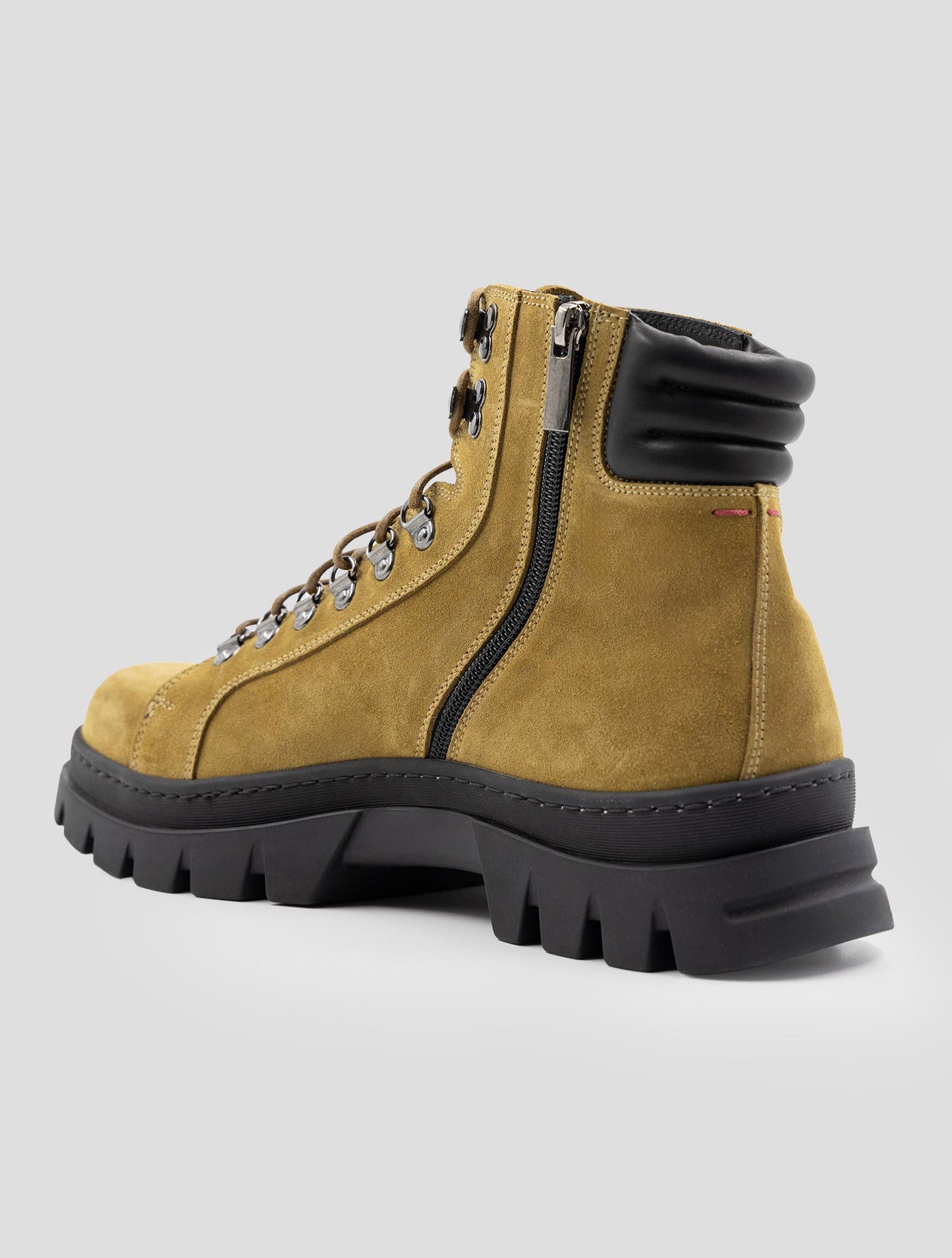 Kiton Beige Leather Suede Boots