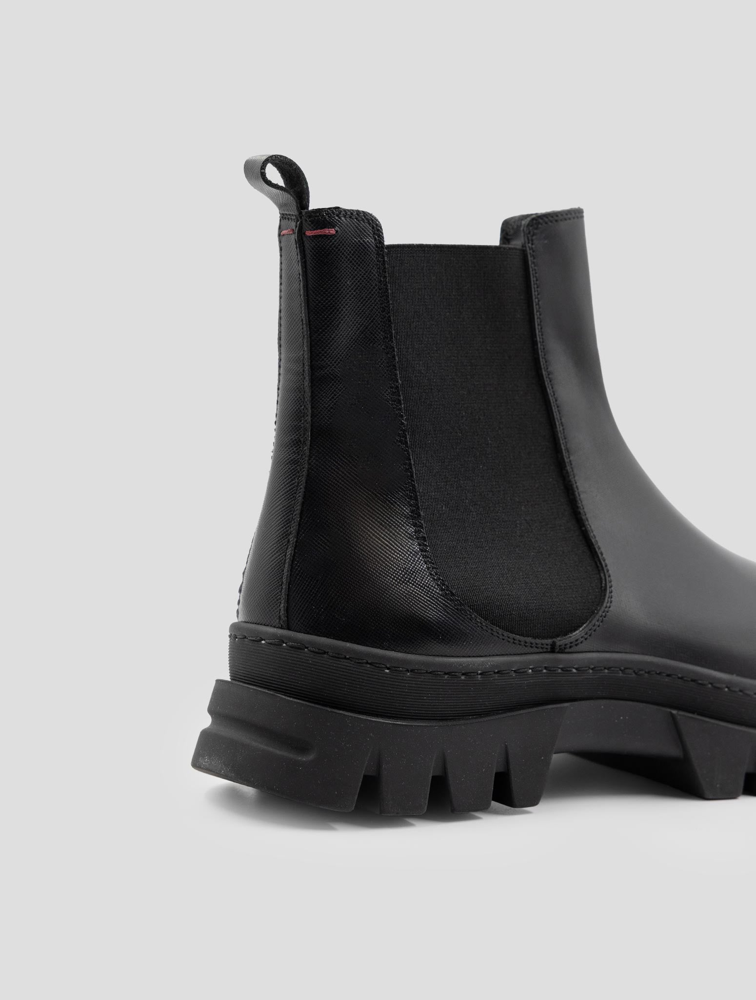 Kiton Black Leather Boots