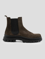 Kiton Brown Leather Suede Boots