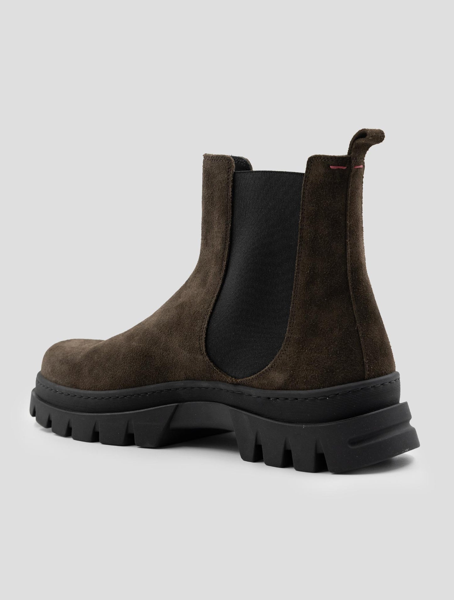 Kiton Brown Leather Suede Boots