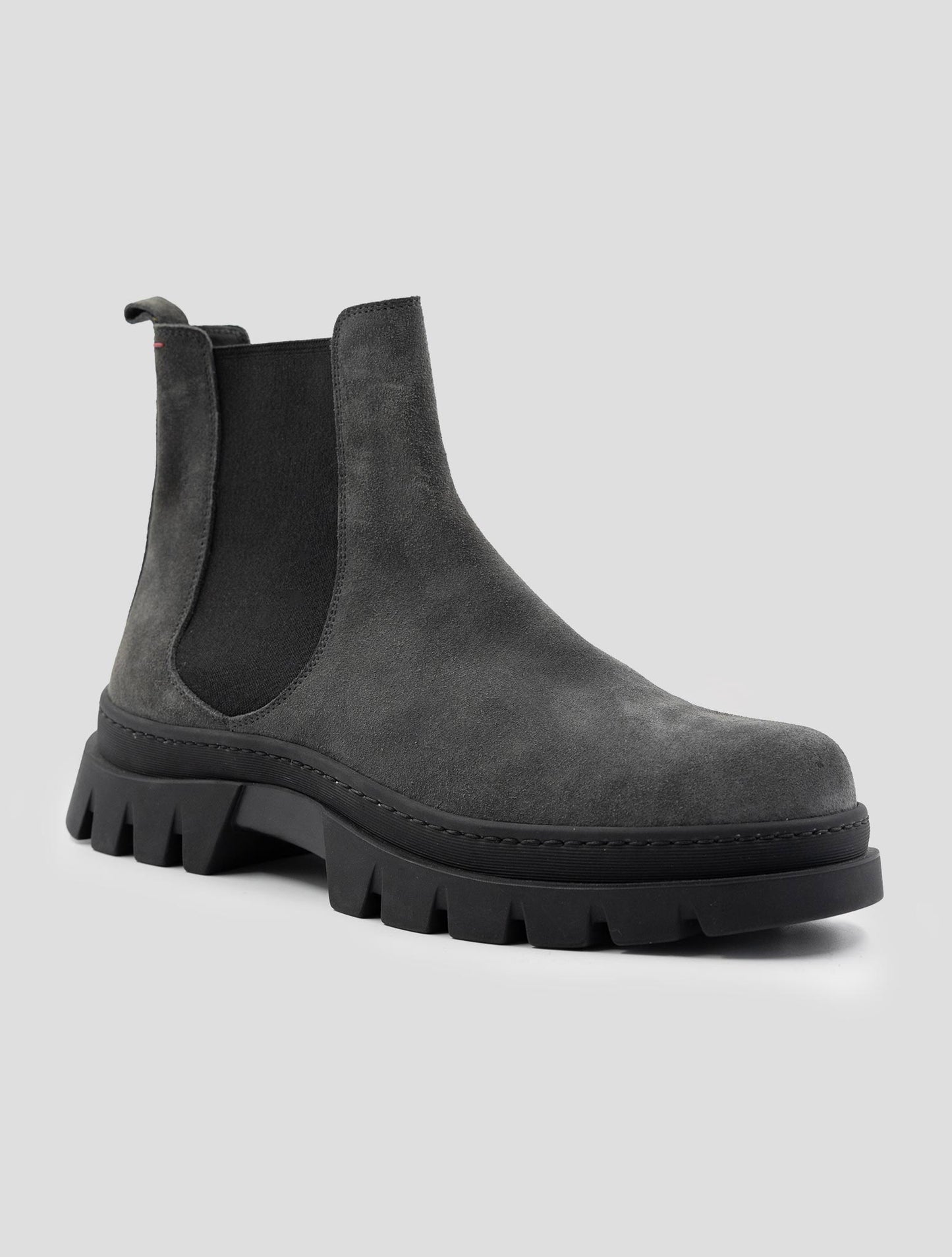 Kiton Gray Leather Suede Boots