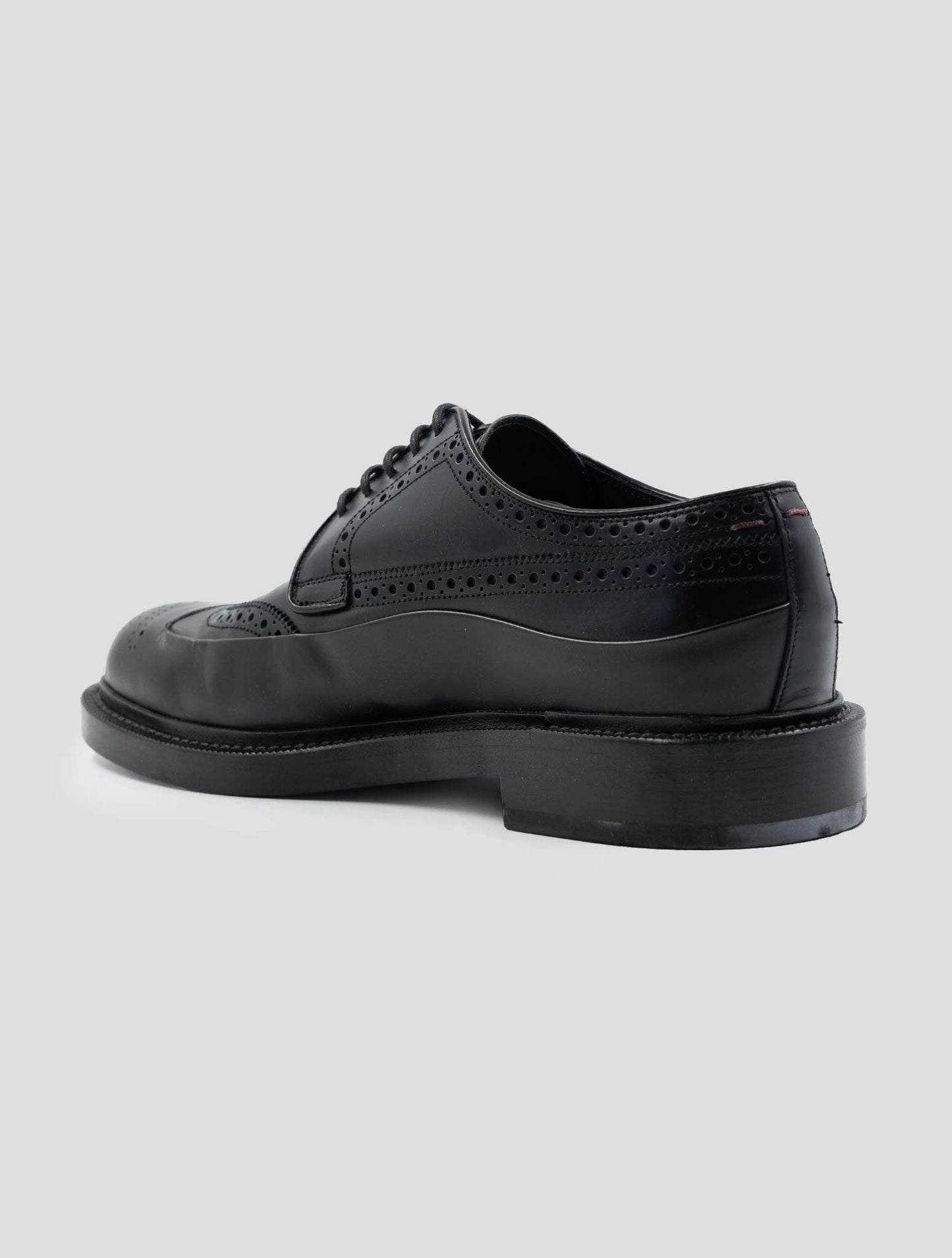 Kiton Black Leather Dress Shoes