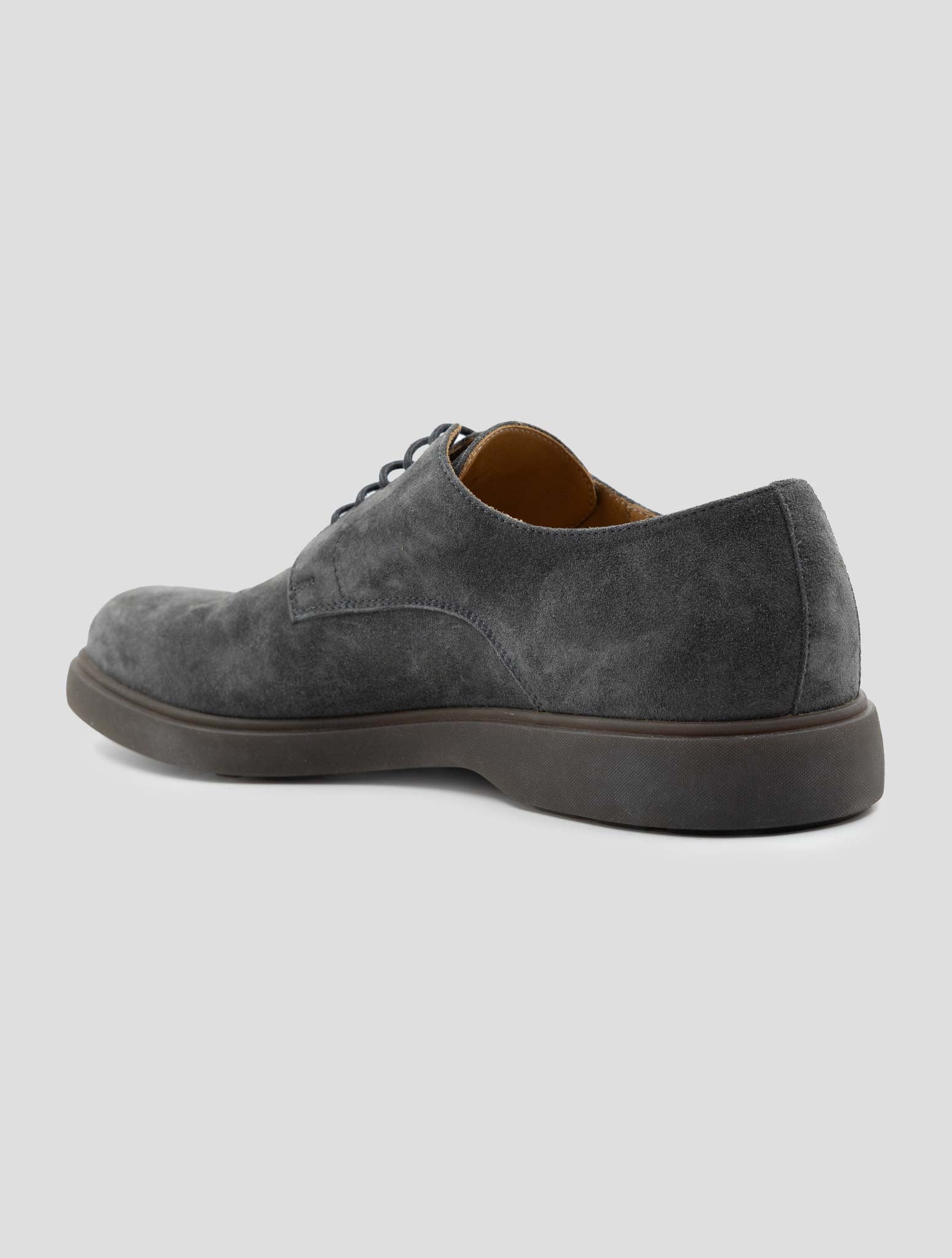 Kiton Gray Leather Suede Dress Shoes