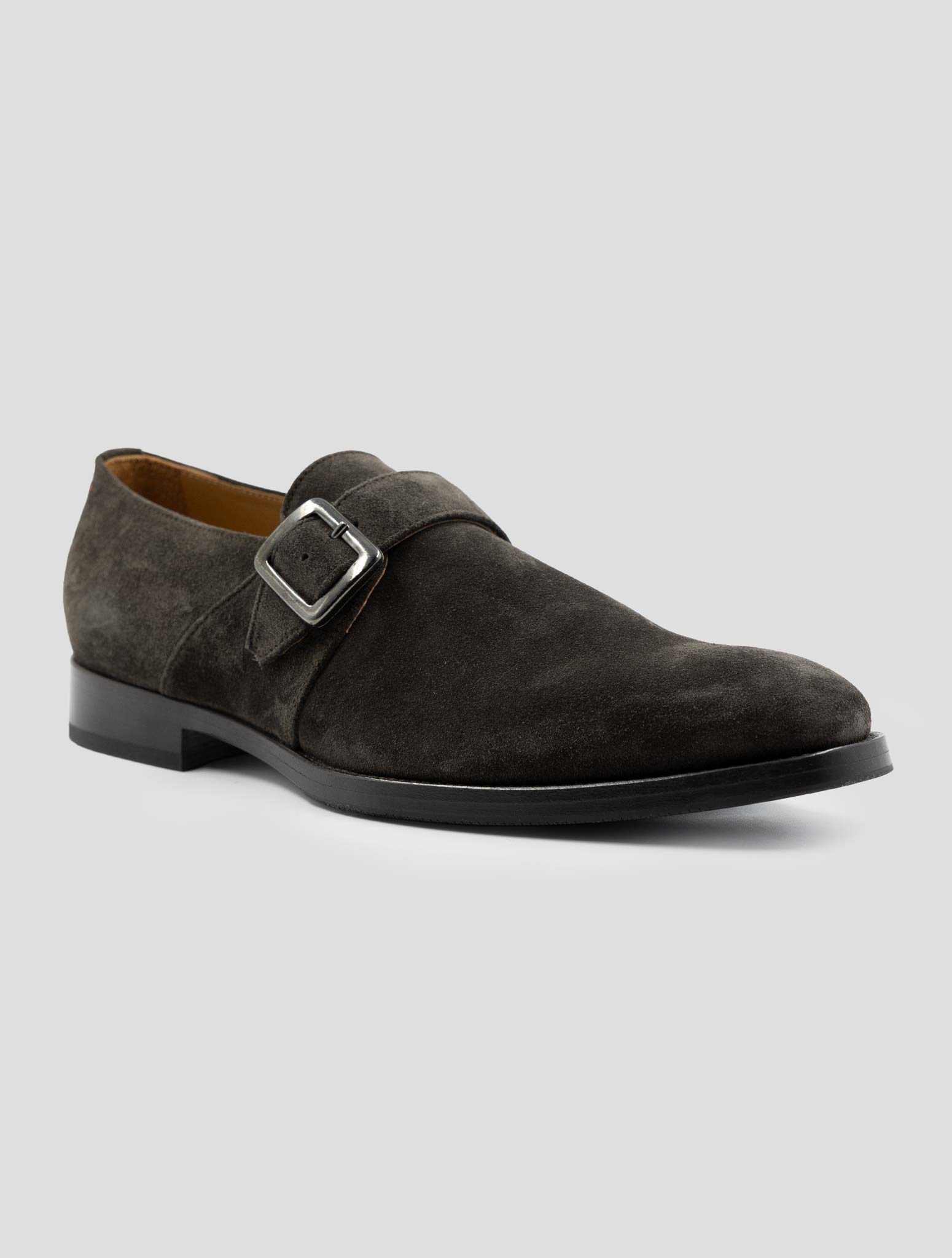 Kiton Brown Leather Suede Dress Shoes
