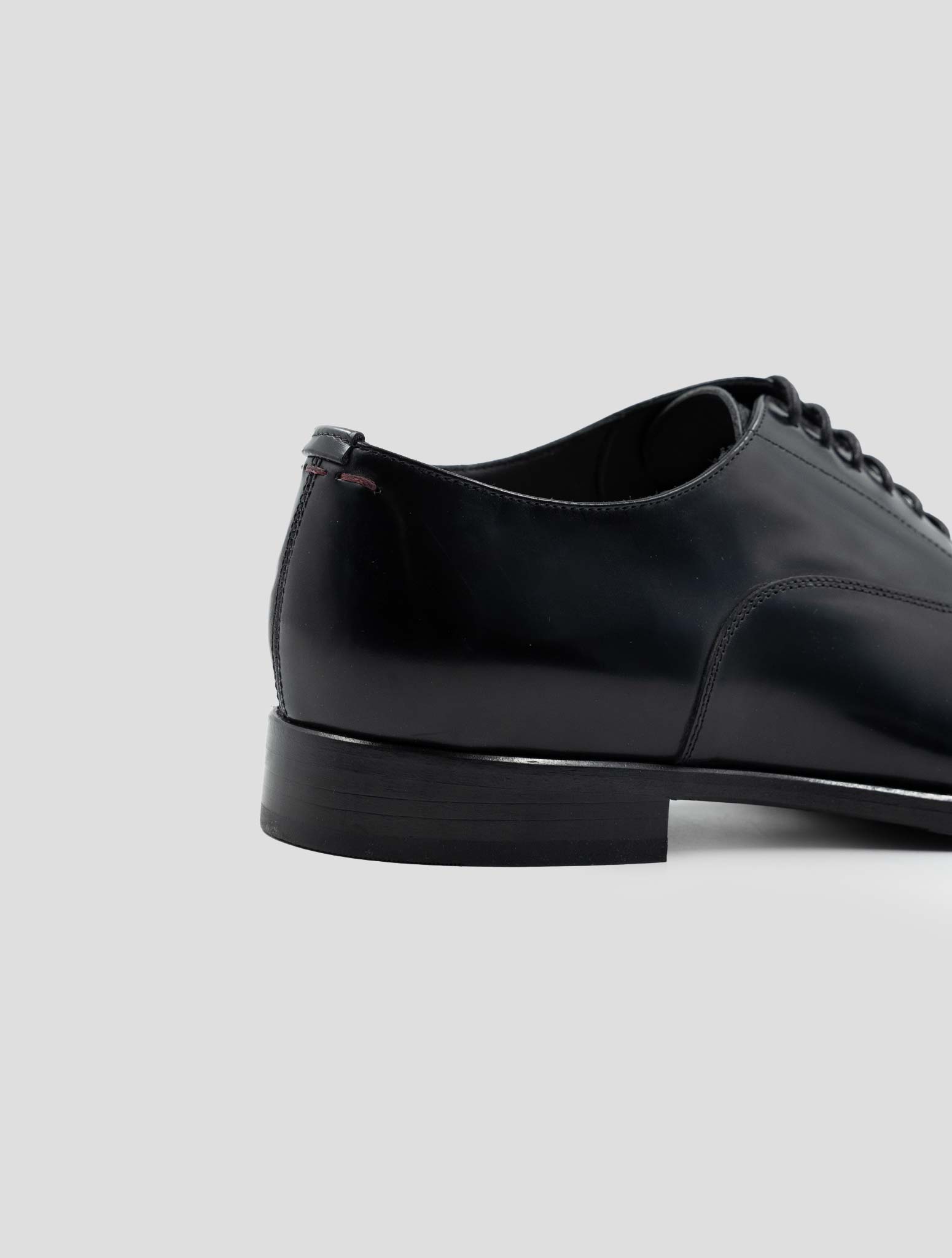 Kiton Black Leather Dress Shoes