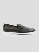 Kiton Dark Green Leather Loafers
