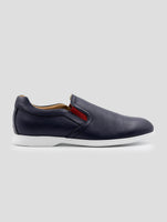 Kiton Blue Leather Loafers