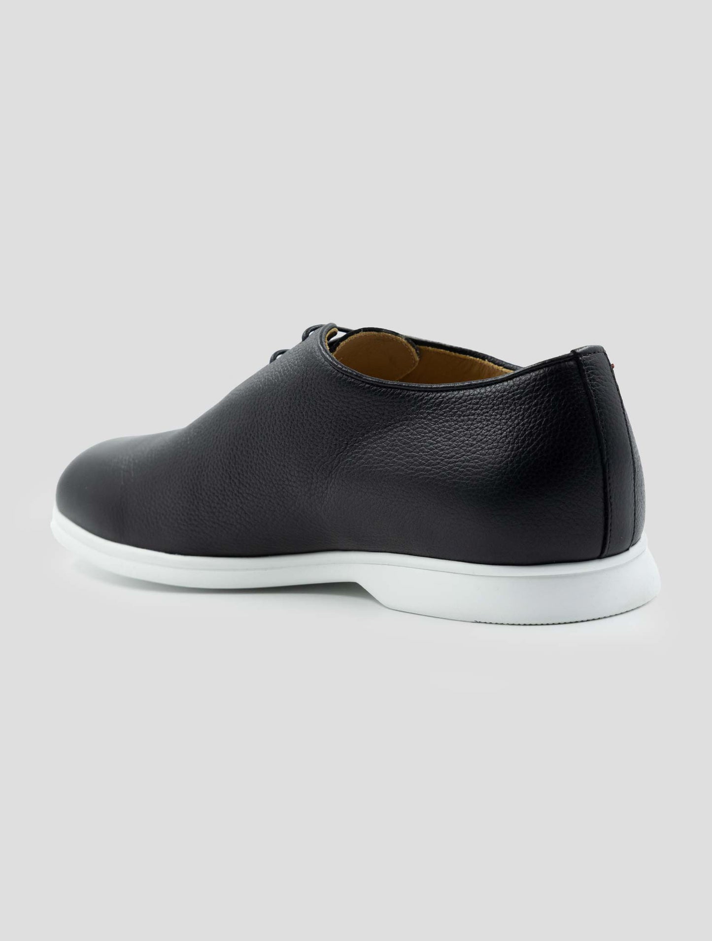 Kiton Black Leather Sneakers