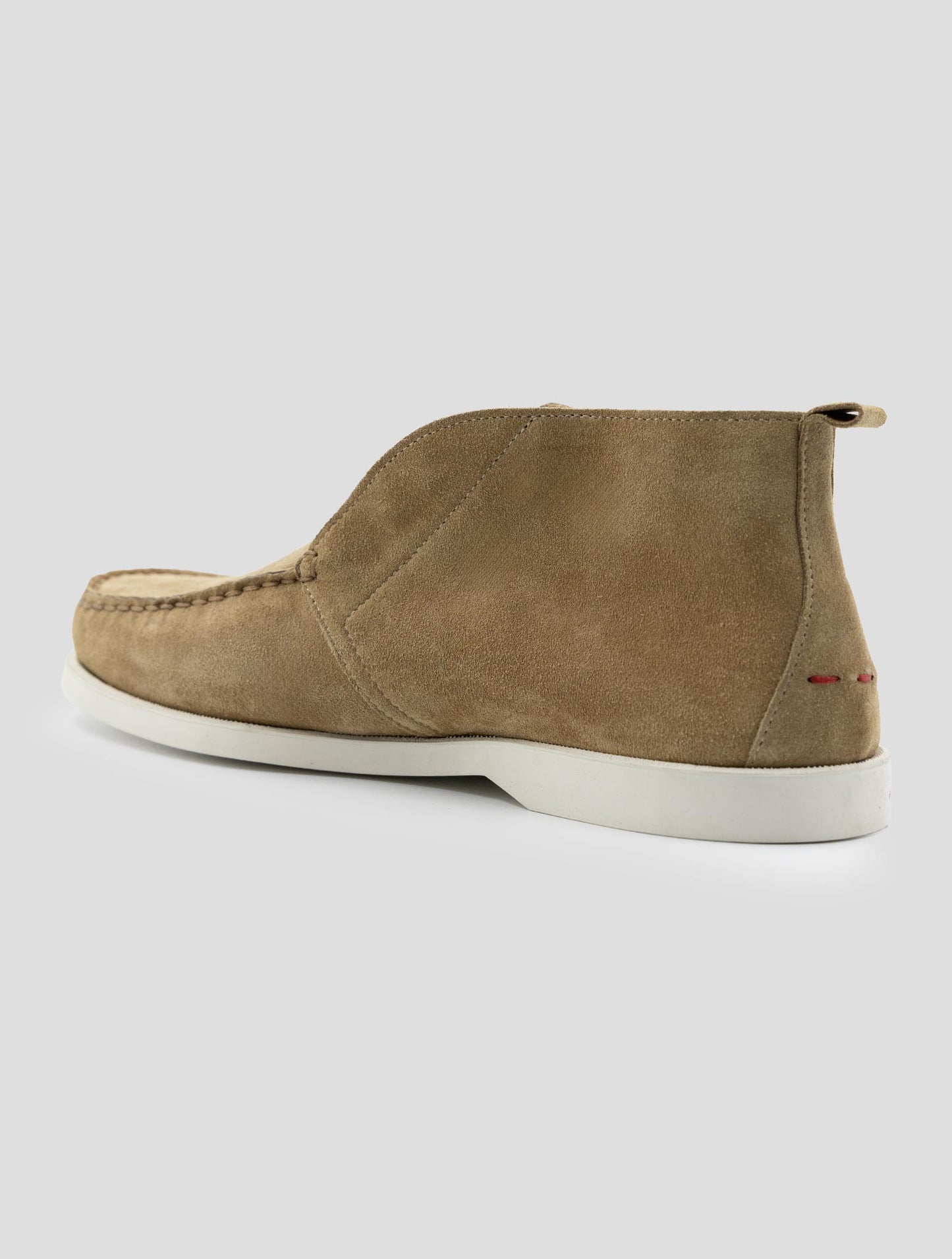 Kiton Beige Leather Suede Loafers
