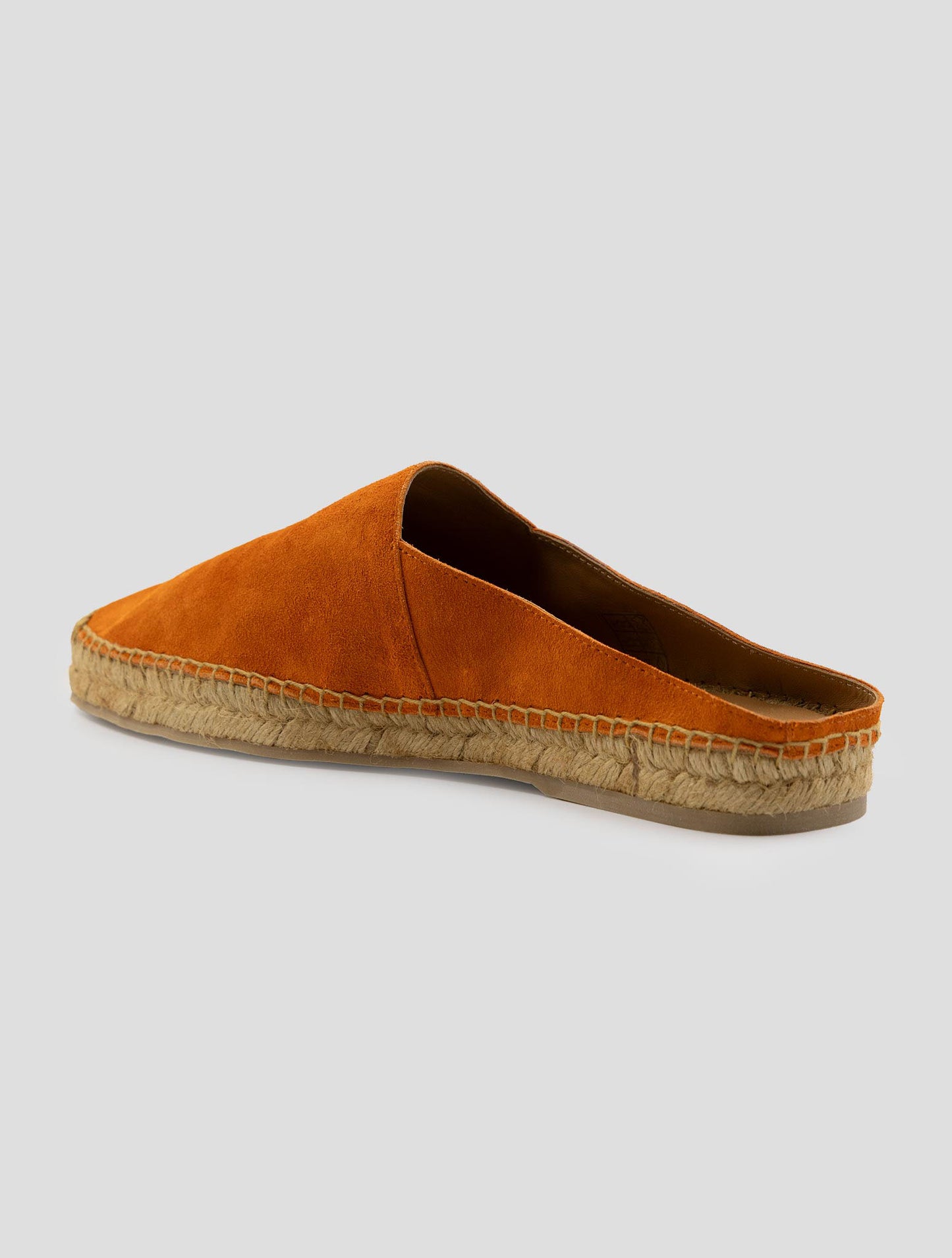 Kiton Orange Leather Suede Espadrillas