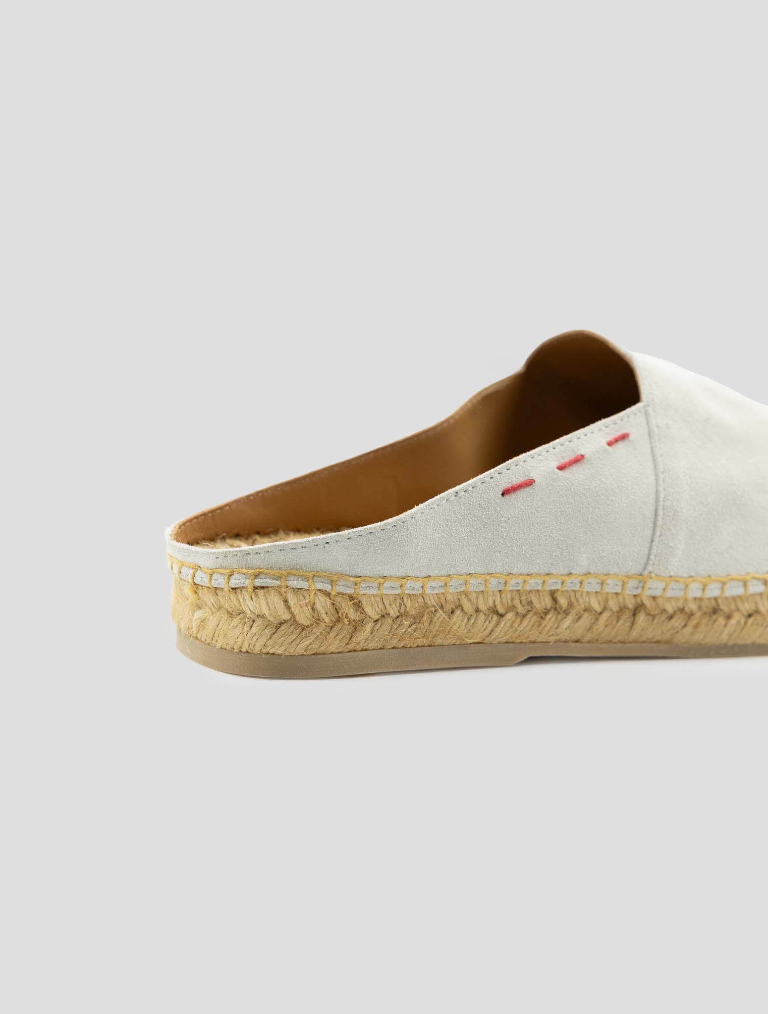 Kiton Gray Leather Suede Espadrillas