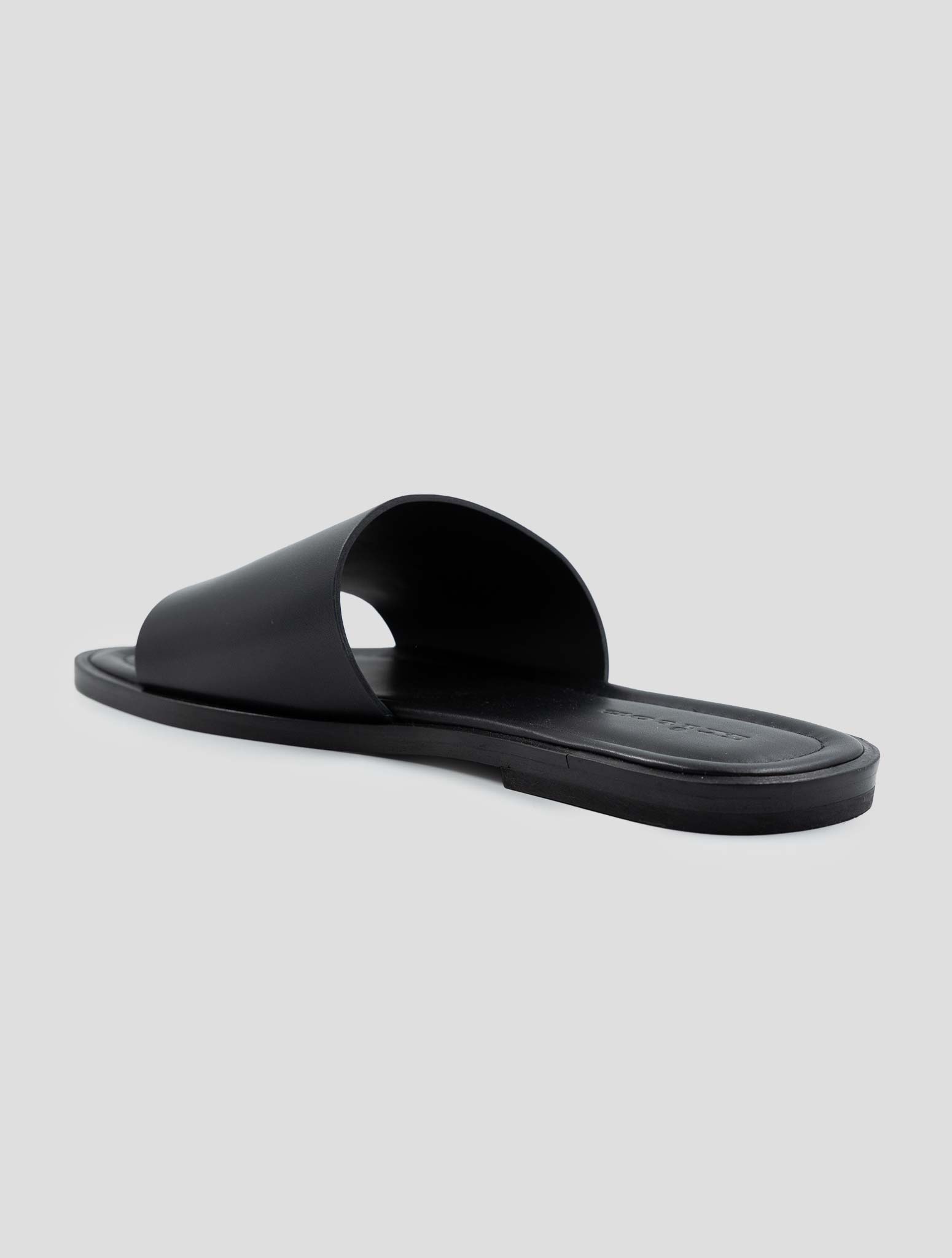 Kiton Black Leather Slippers