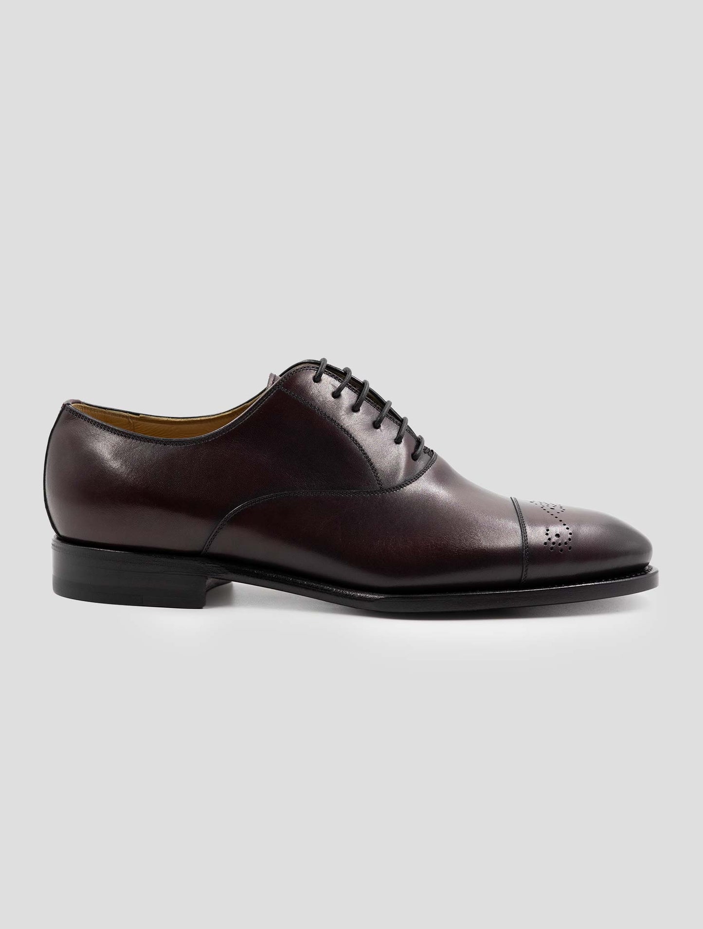 Kiton Burgundy Leather Dress Shoes
