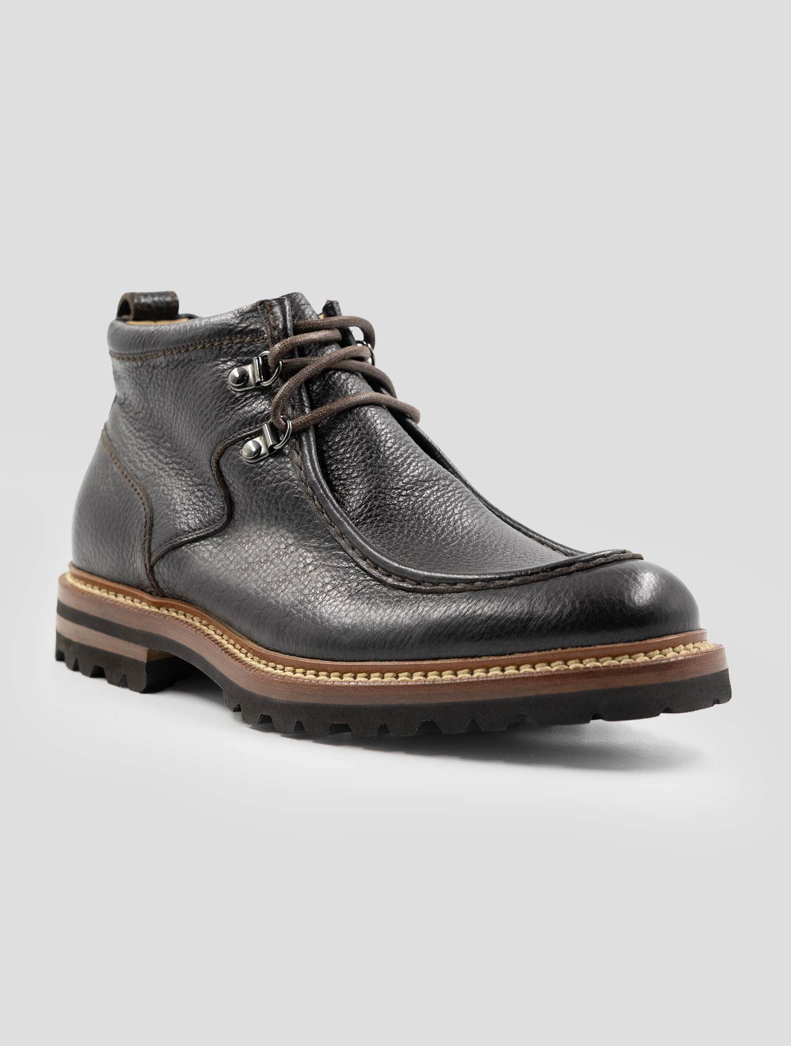 Kiton Brown Leather Boots