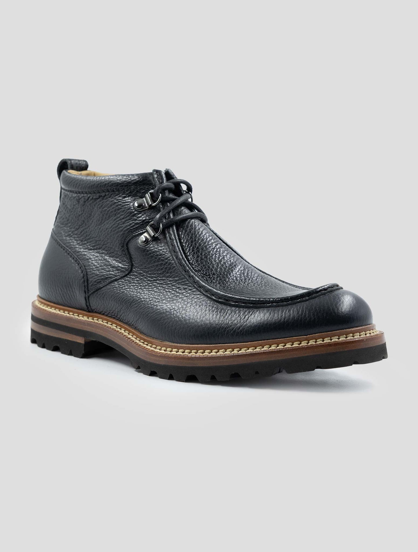 Kiton Blue Leather Boots