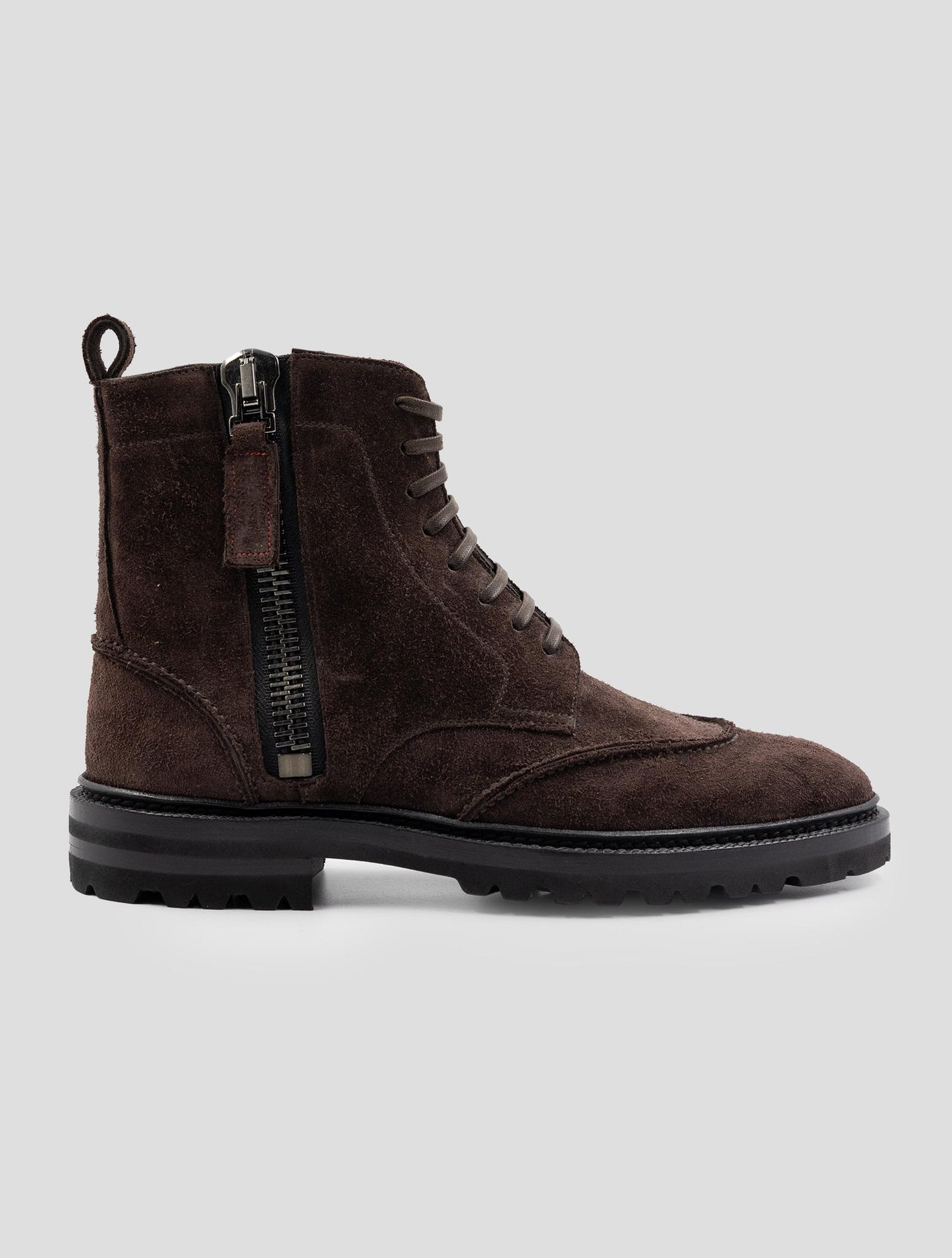 Kiton Brown Leather Suede Boots