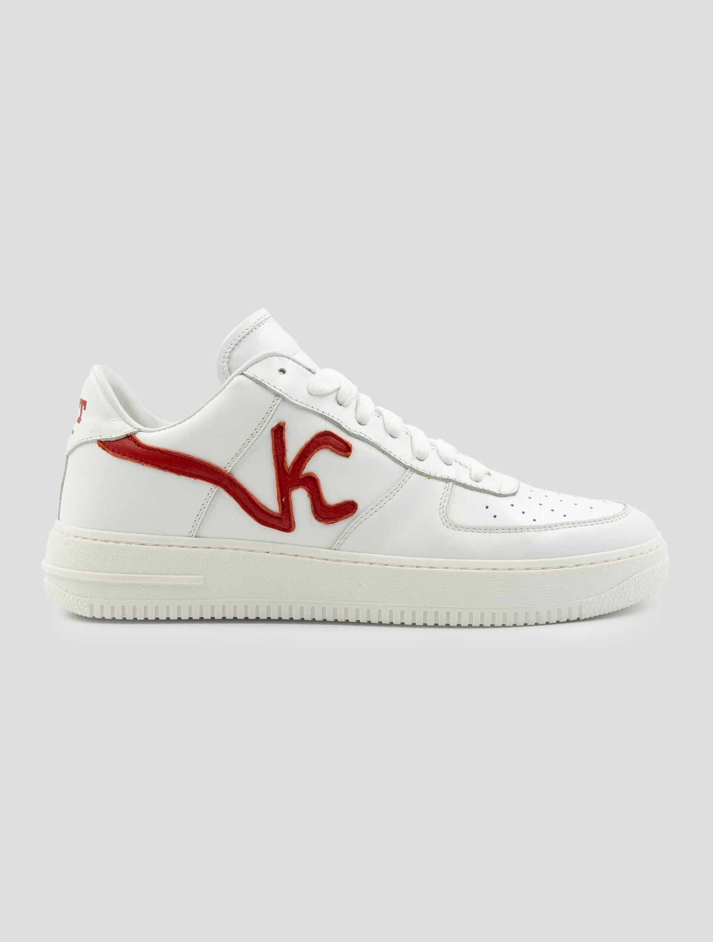 Kiton Knt White Leather Sneakers