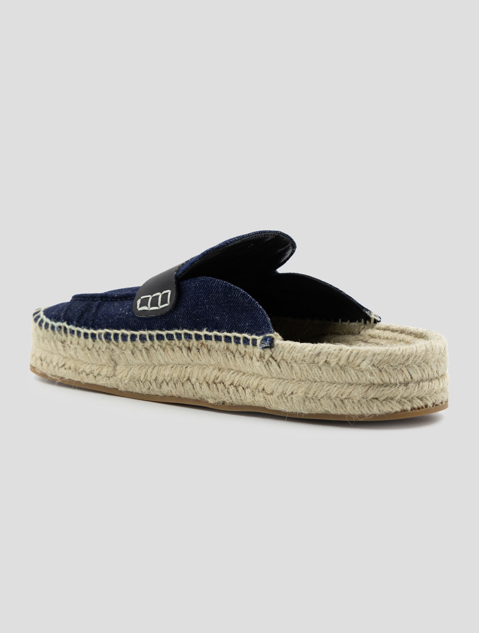Kiton Knt Blue Cotton Espadrillas