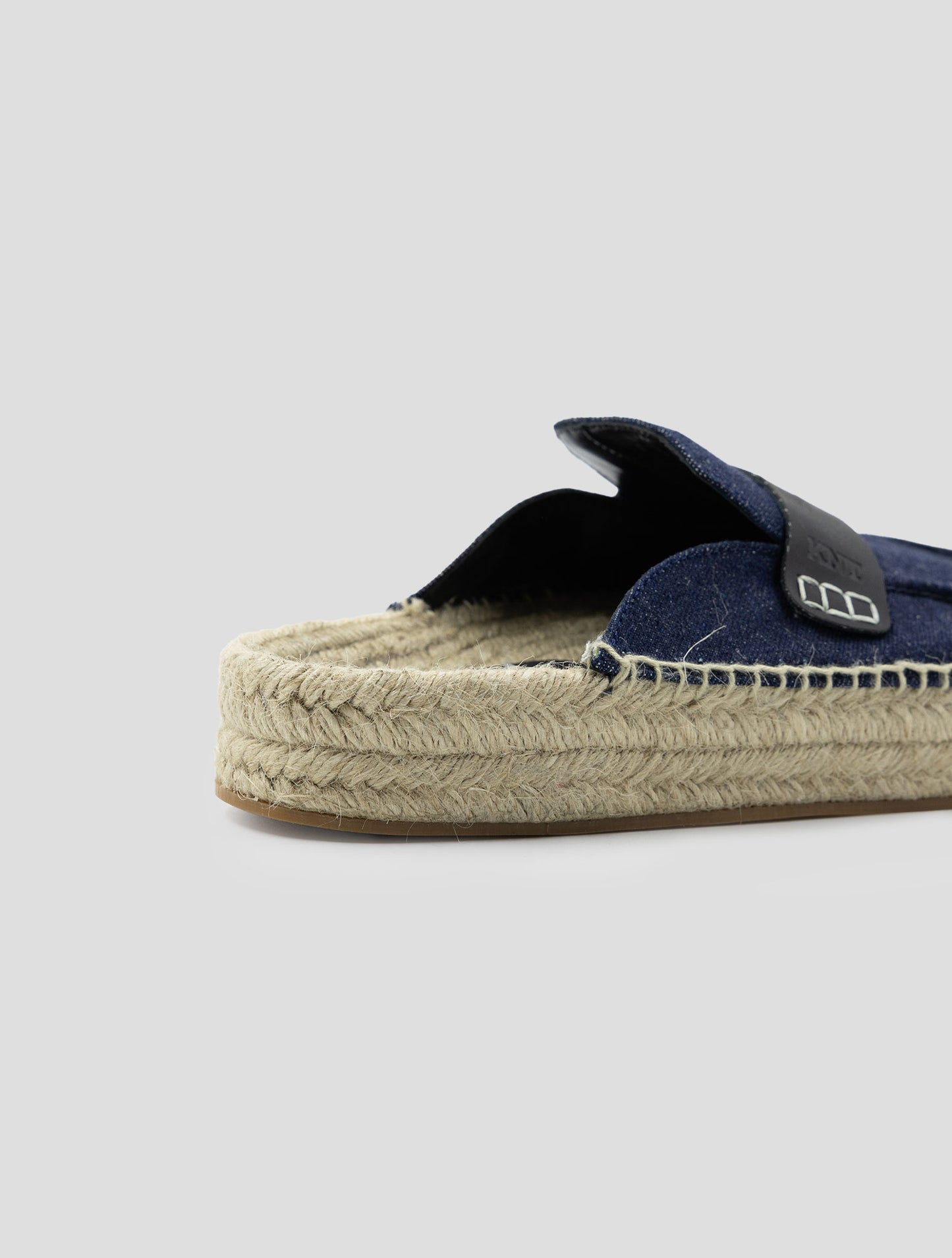 Kiton Knt Blue Cotton Espadrillas