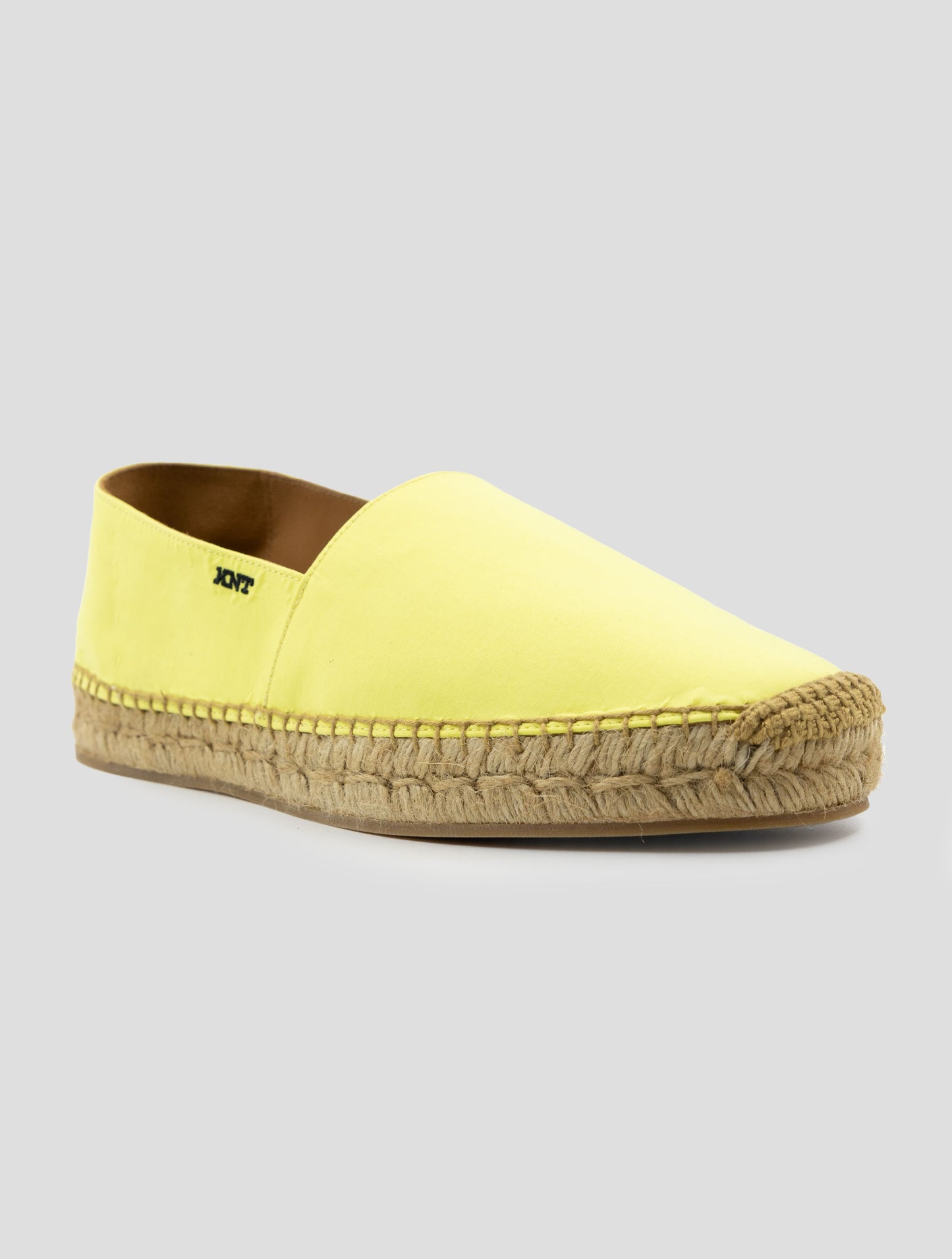 Kiton Knt Yellow Leather Espadrillas