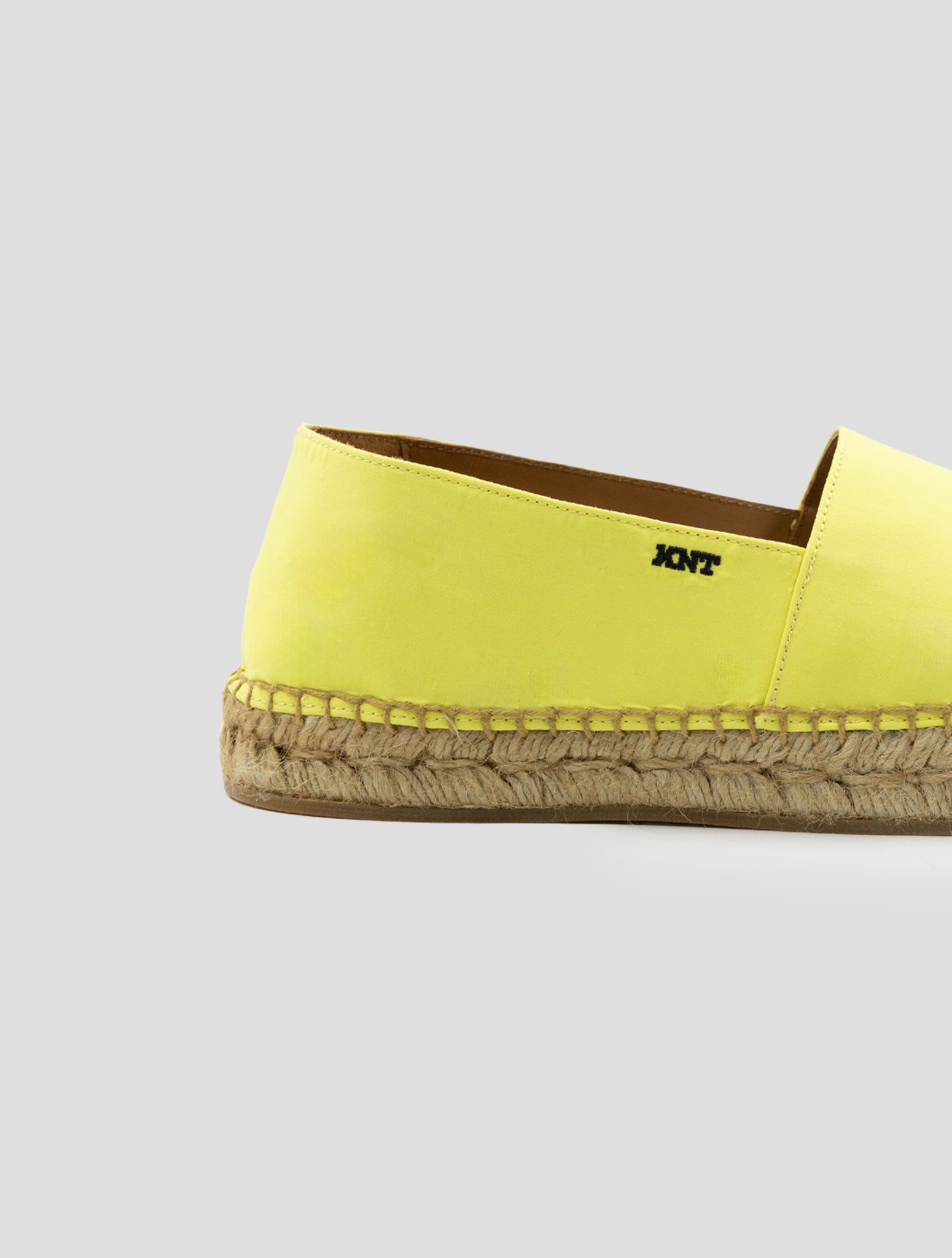 Kiton Knt Yellow Leather Espadrillas