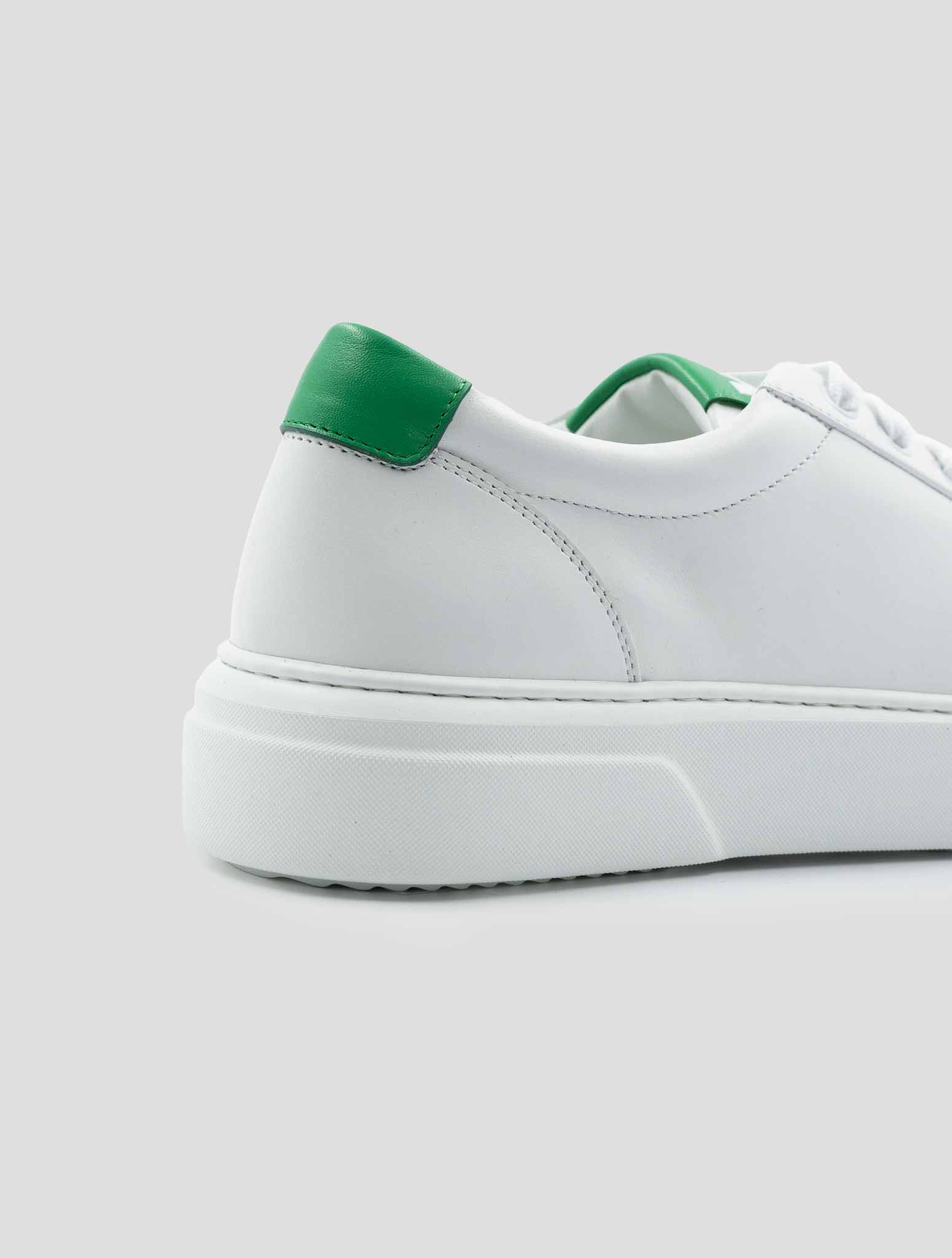 Kiton Knt White Green Sneakers