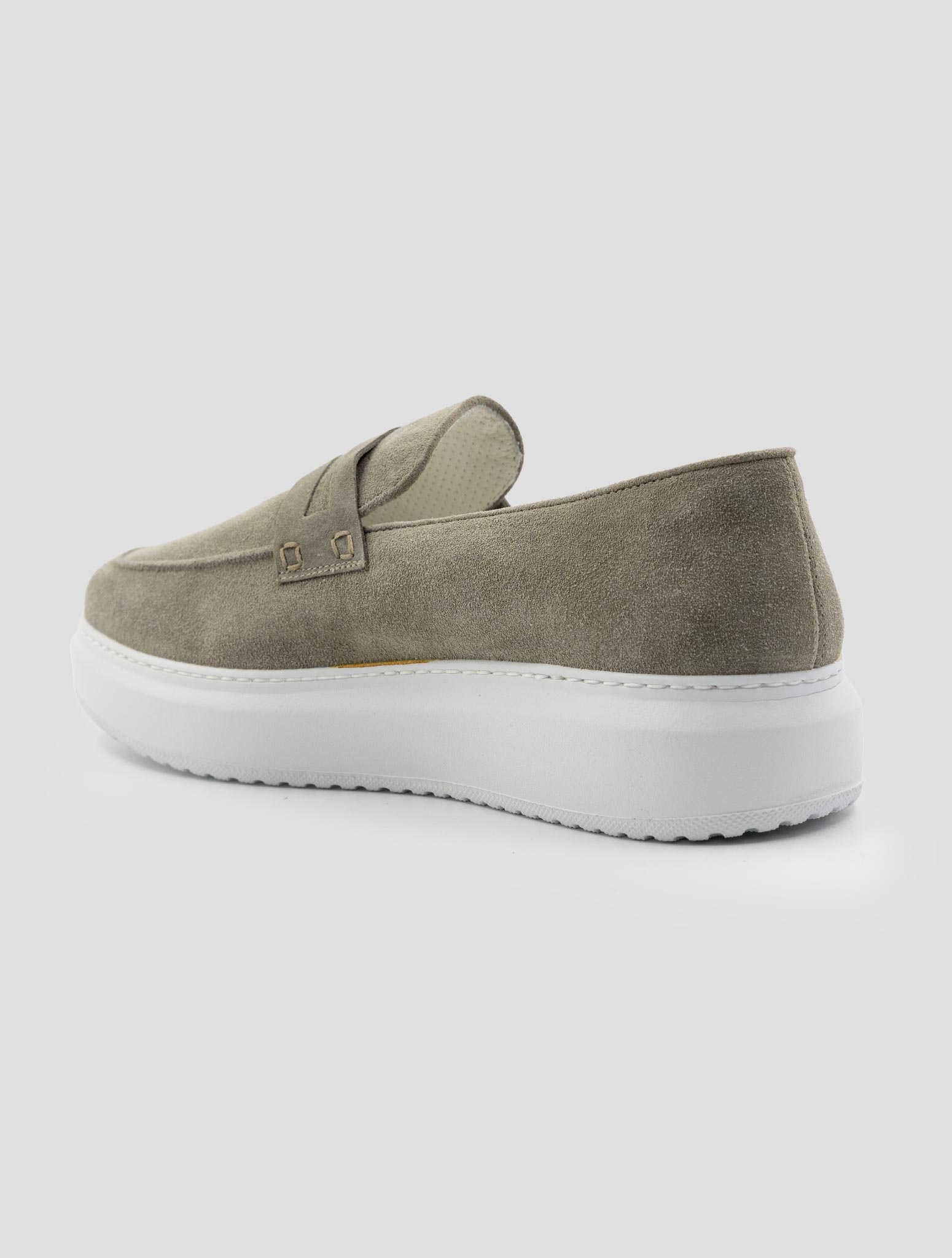 Kiton Beige Leather Suede Loafers