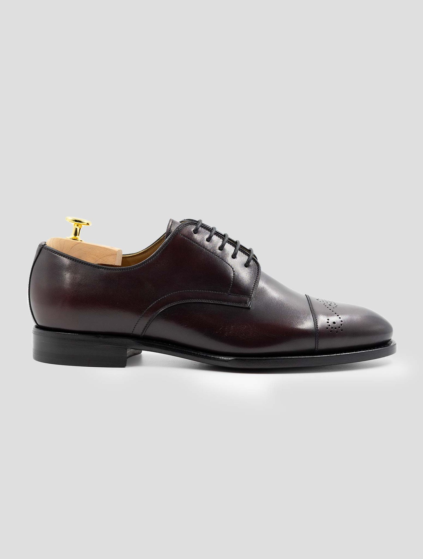 Kiton Burgundy Leather Dress Shoes