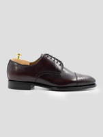 Kiton Burgundy Leather Dress Shoes