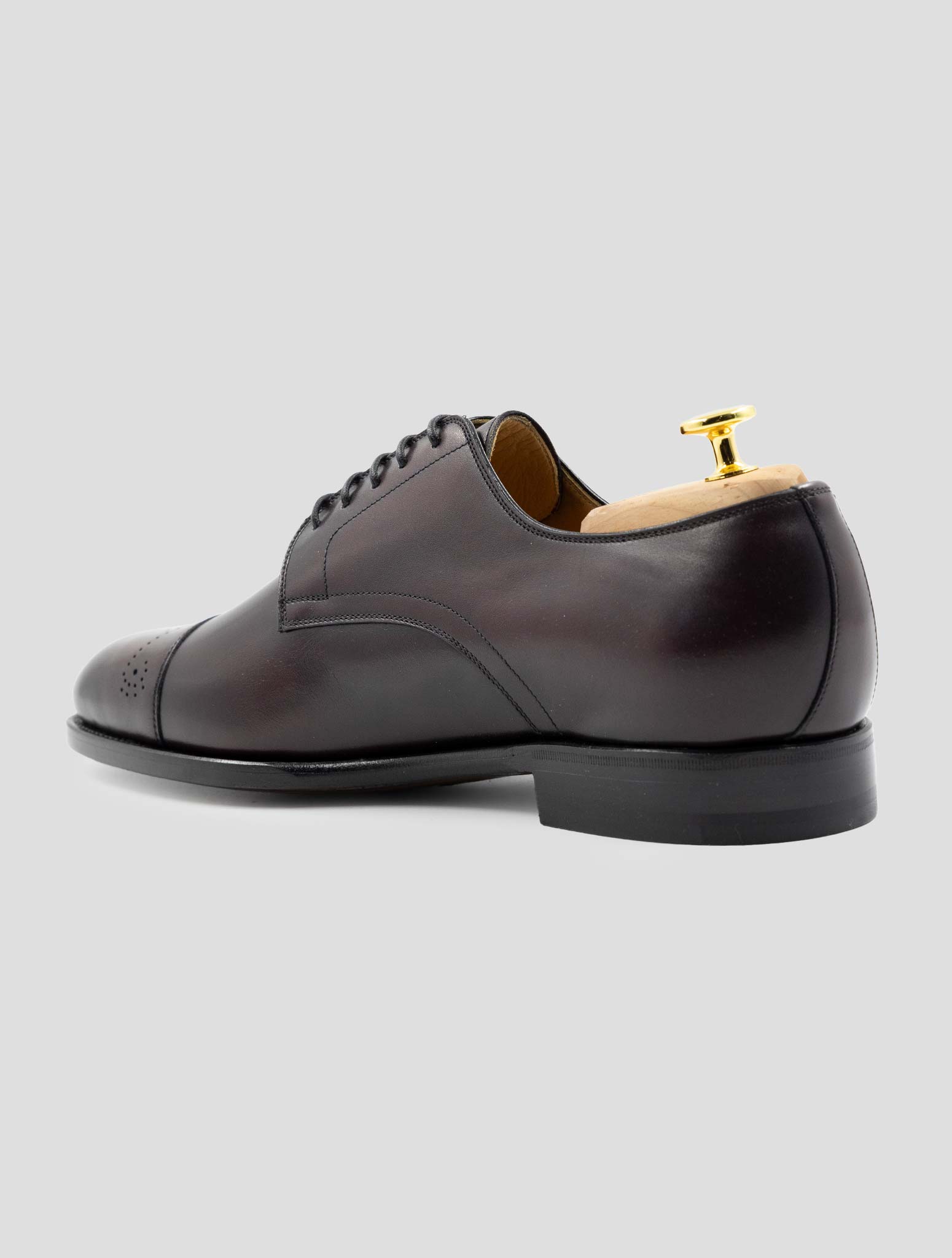 Kiton Burgundy Leather Dress Shoes