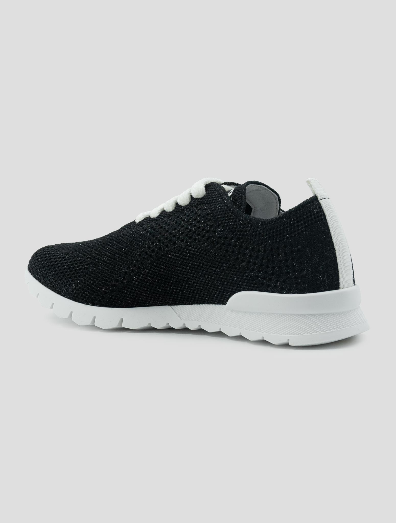 Kiton Black Cashmere Pl Sneakers