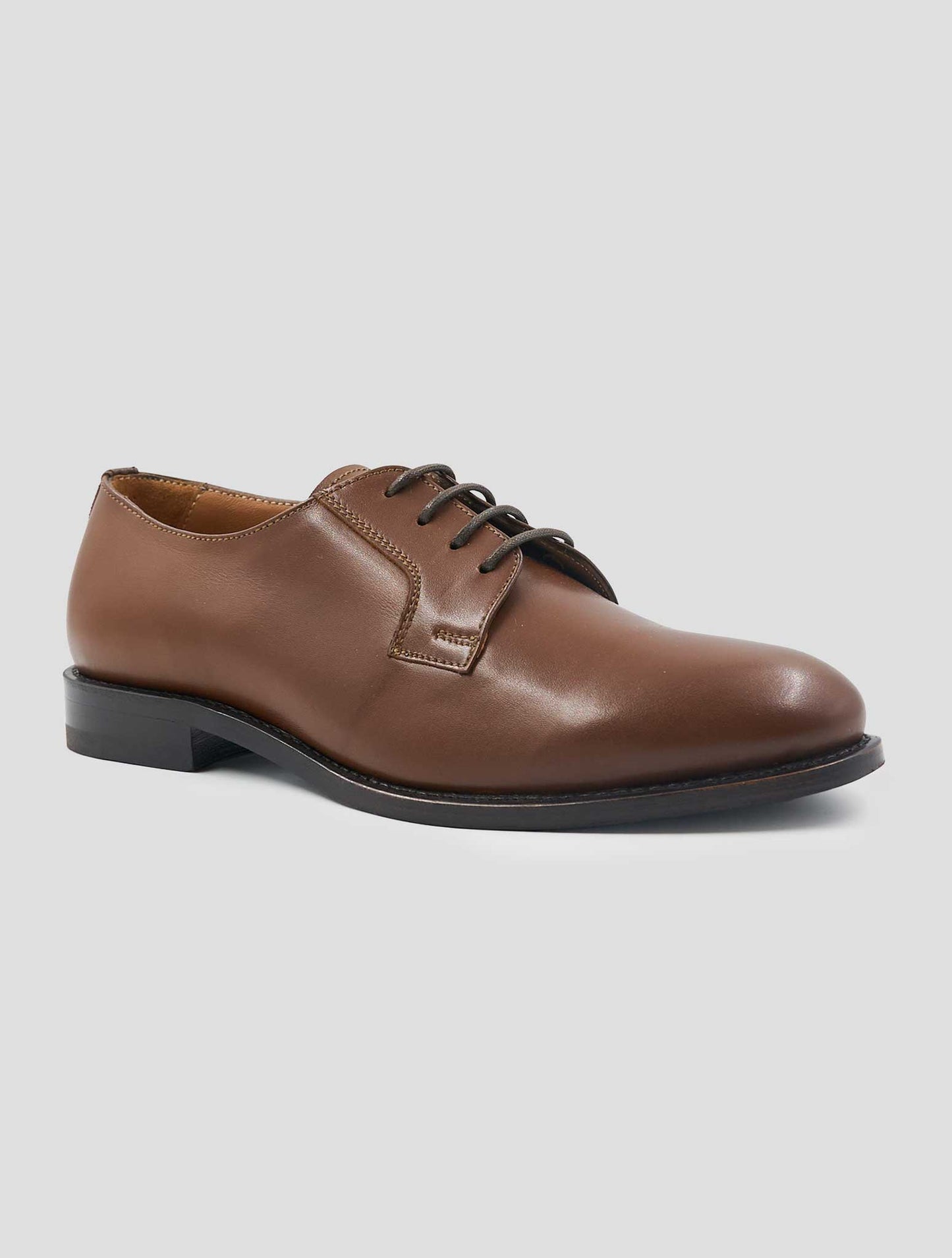 Kiton Brown Leather Dress Shoes