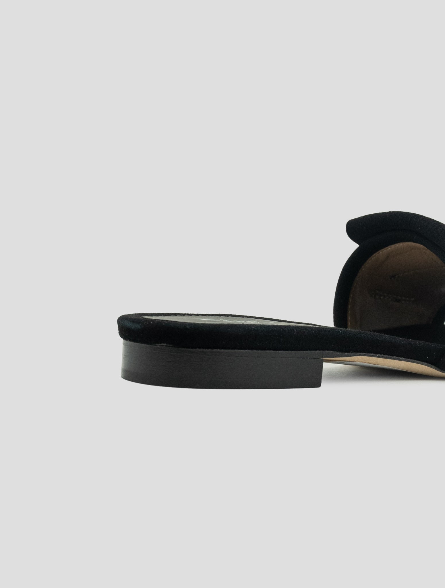 Kiton Black Leather Suede Sandals