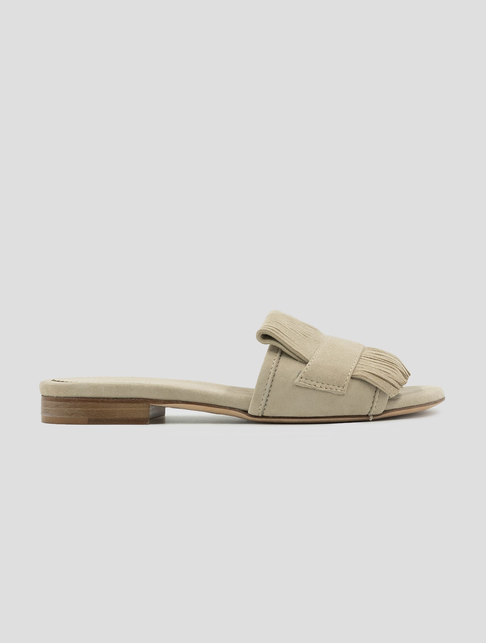 Kiton Beige Leather Suede Sandals