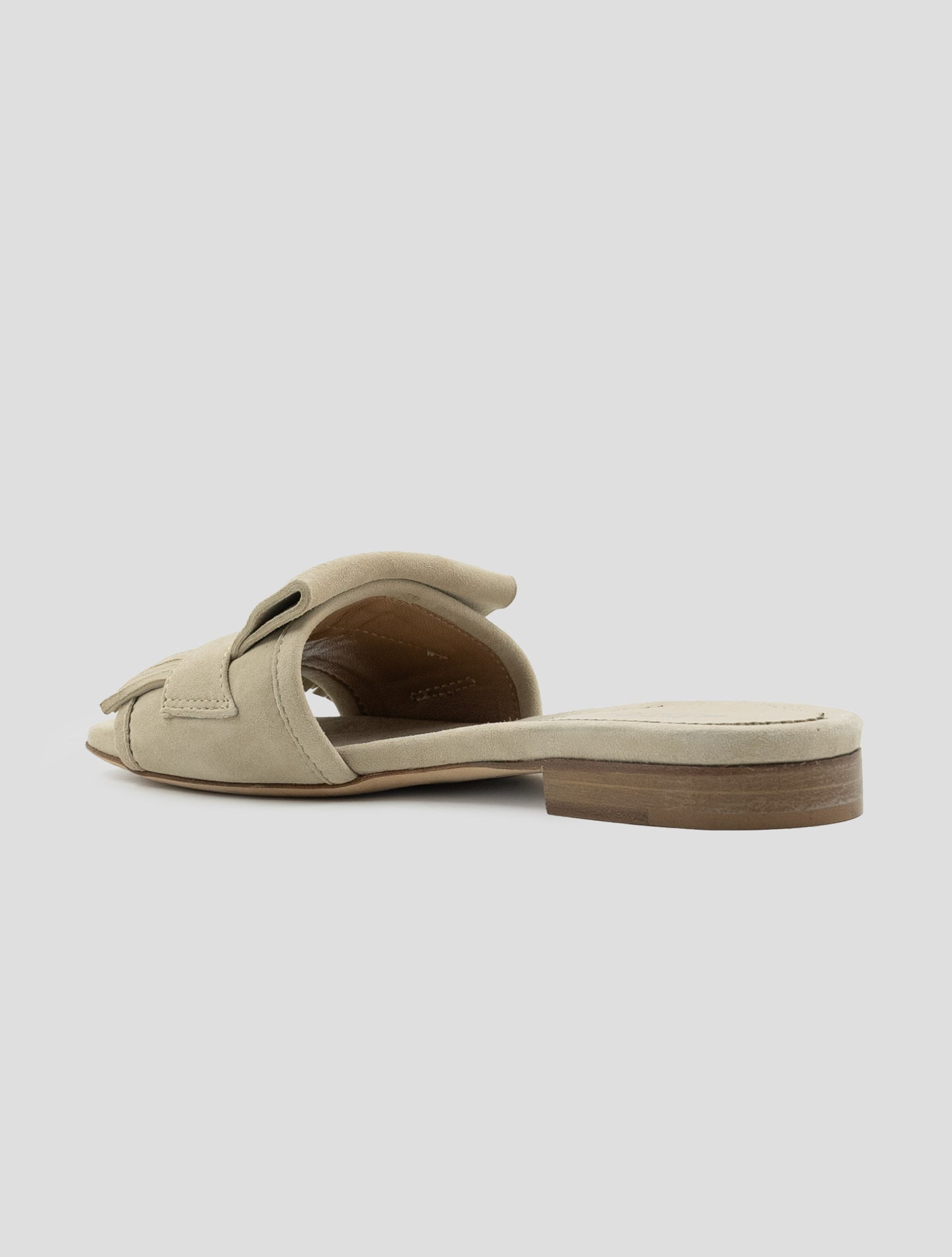 Kiton Beige Leather Suede Sandals