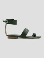 Kiton Green Leather Sandals