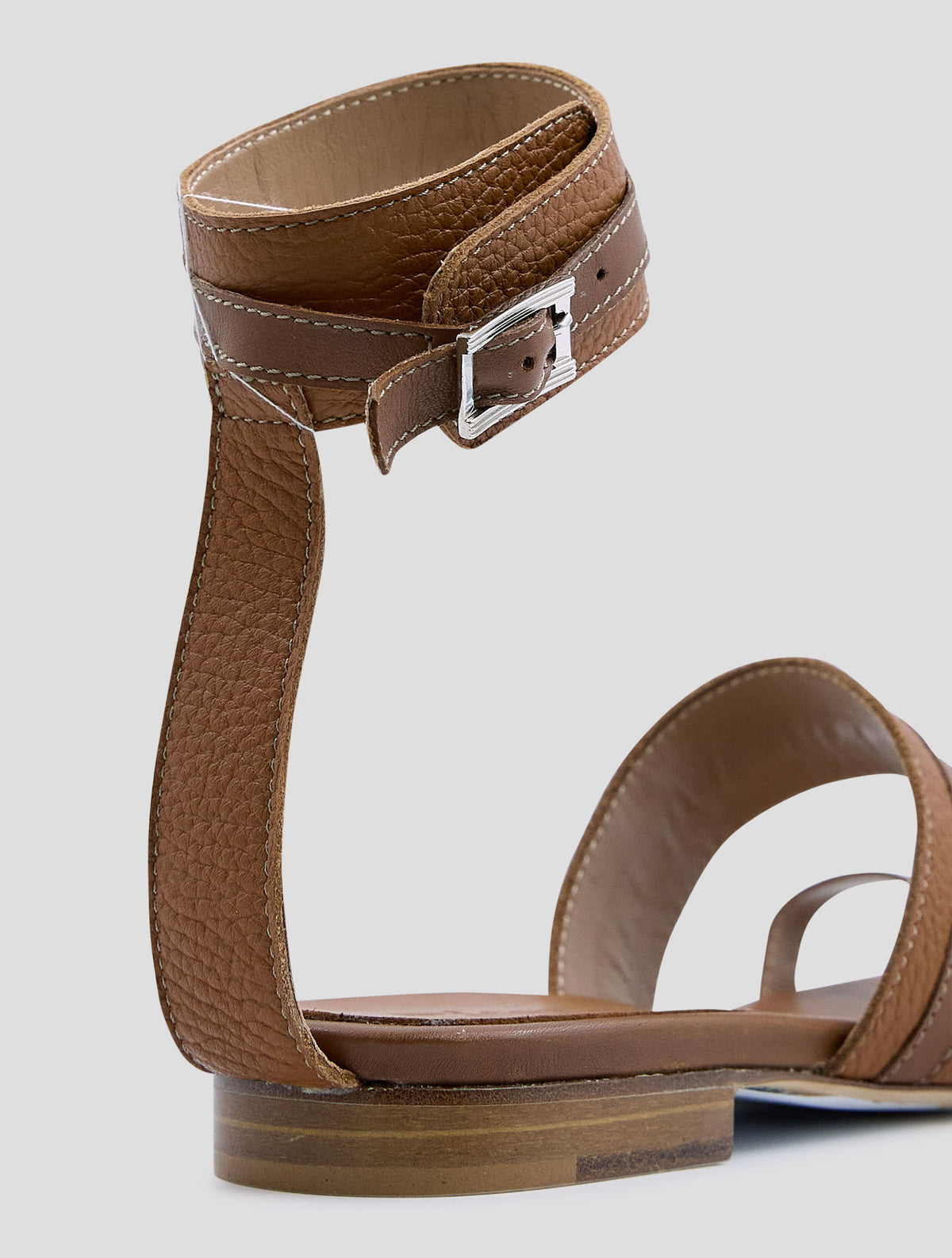 Kiton Brown Leather Sandals