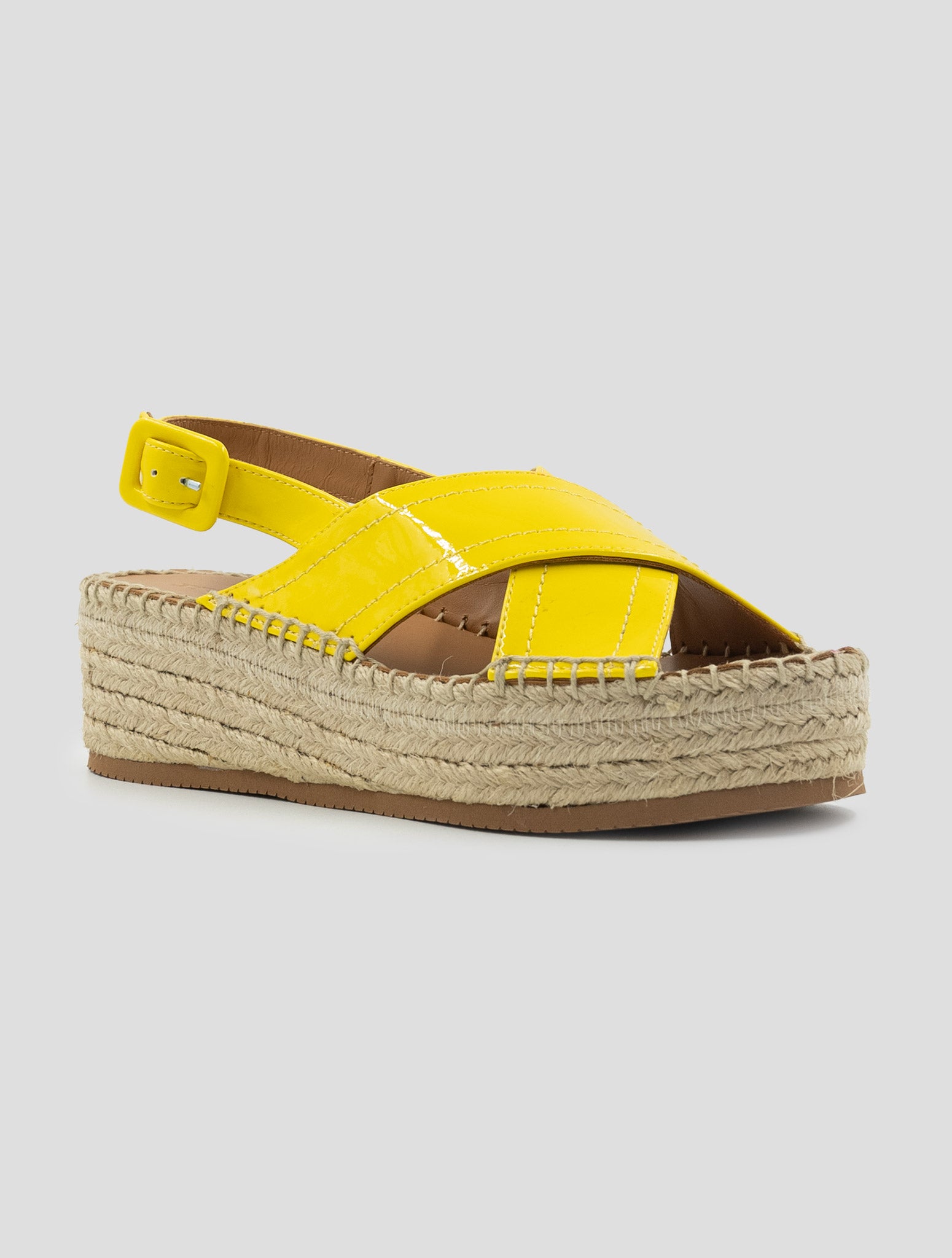 Kiton Yellow Leather Sandals