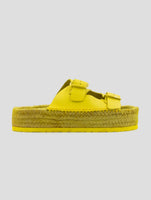 Kiton Yellow Leather Sandals