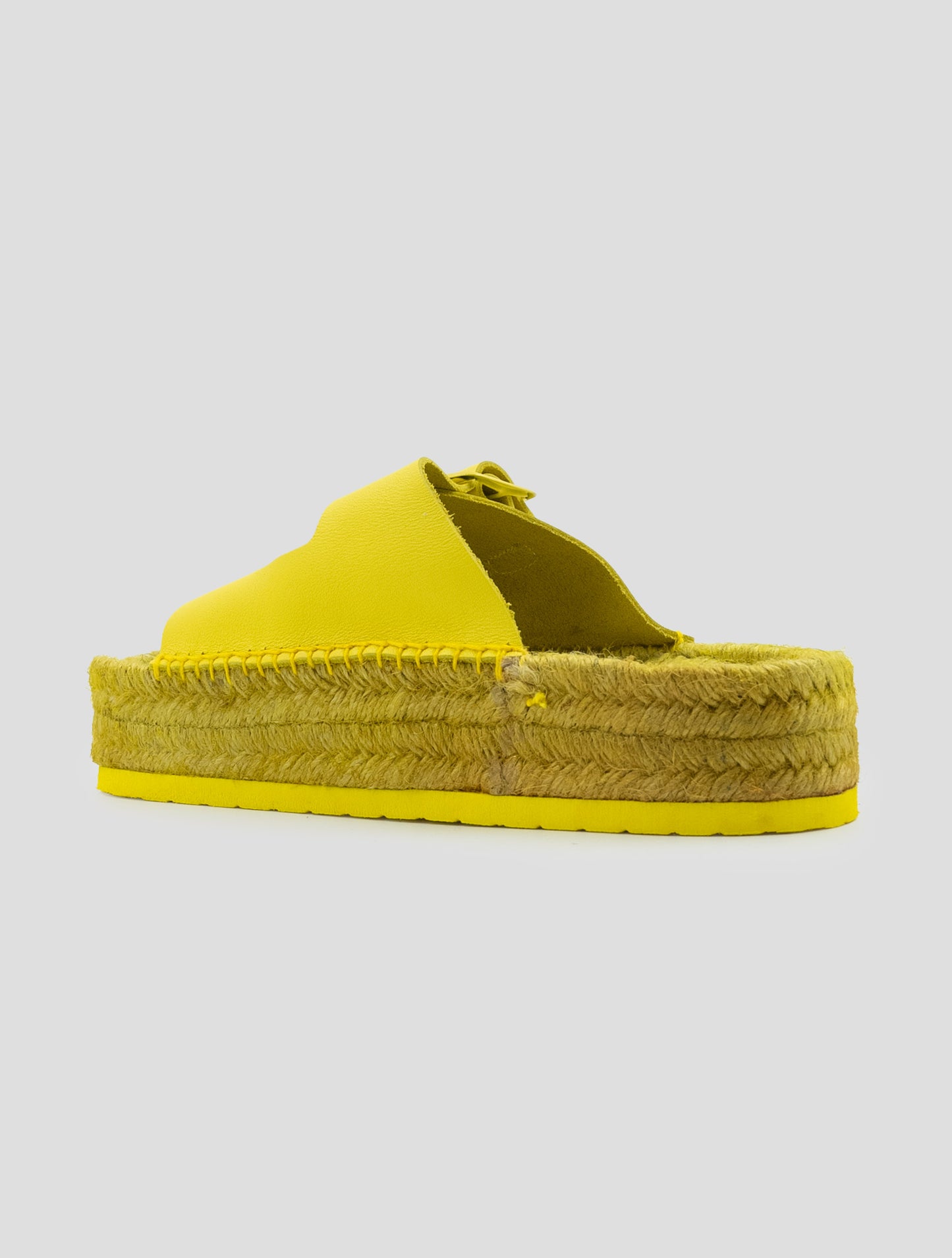 Kiton Yellow Leather Sandals