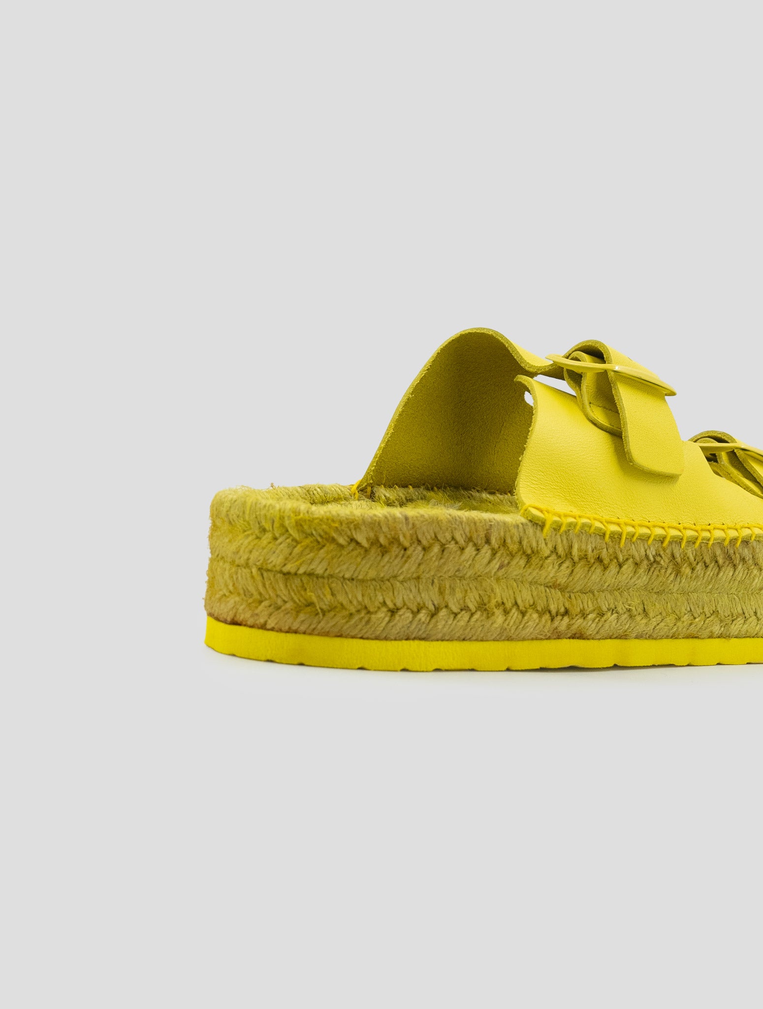 Kiton Yellow Leather Sandals