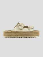 Kiton Beige Leather Sandals