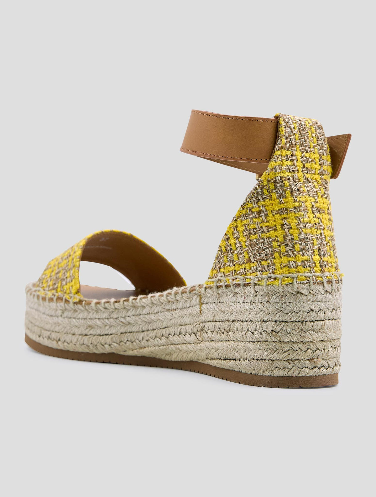 Kiton Yellow Beige Linen Viscose Sandals